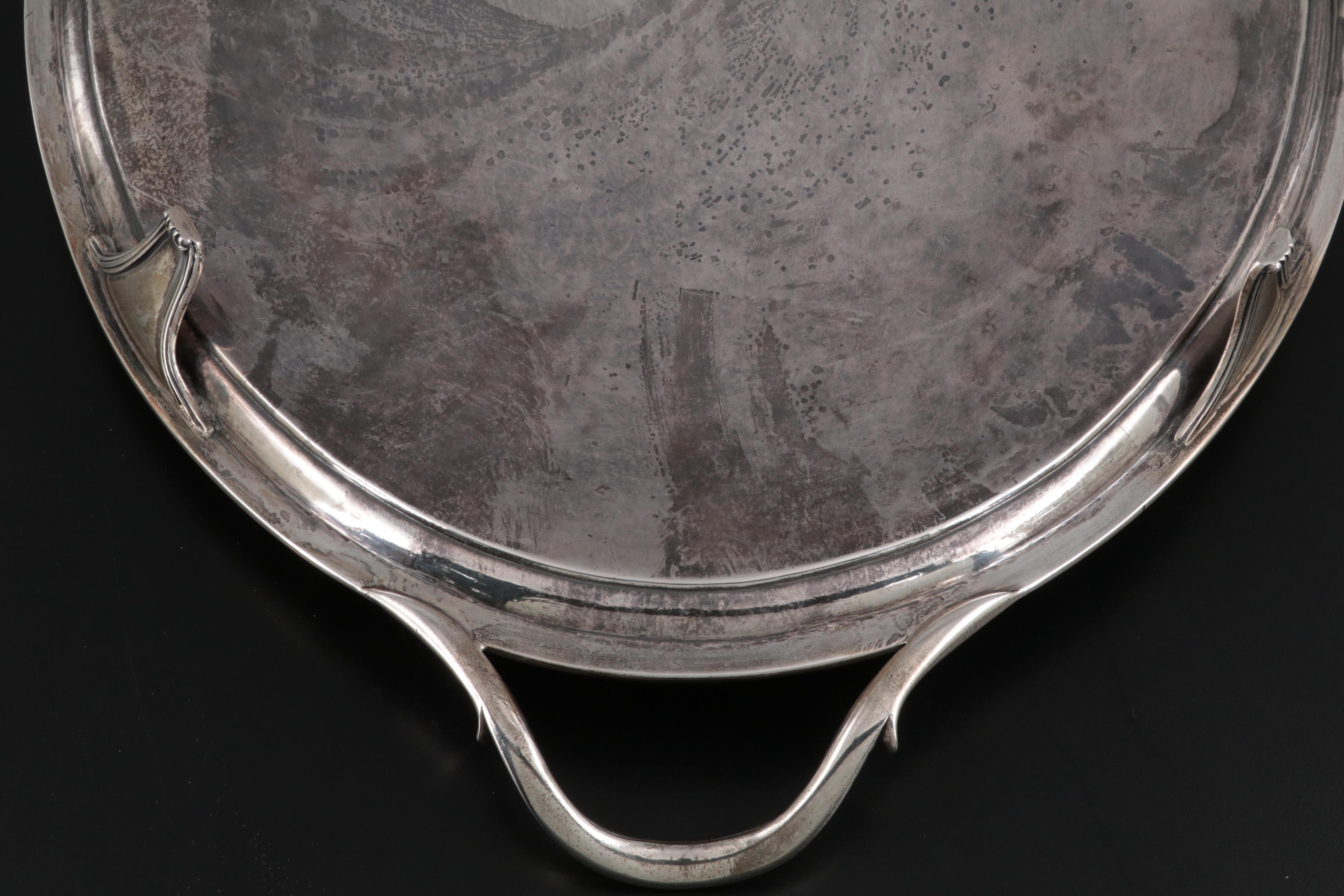 John Crouch I & Thomas Hannam Sterling Silver Wedding Tray, 1796