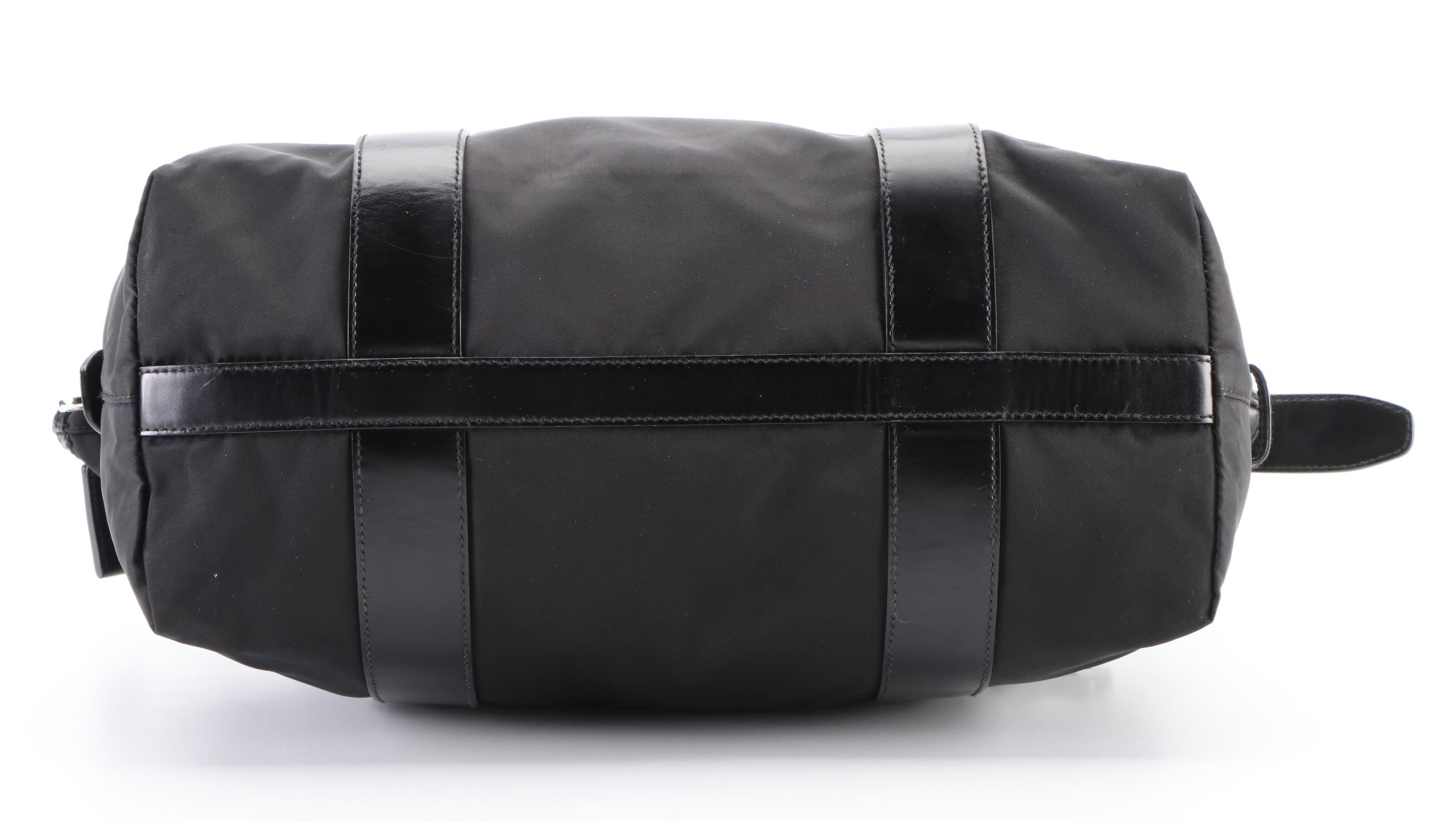 Prada Nylon and Leather Two-Way Tote