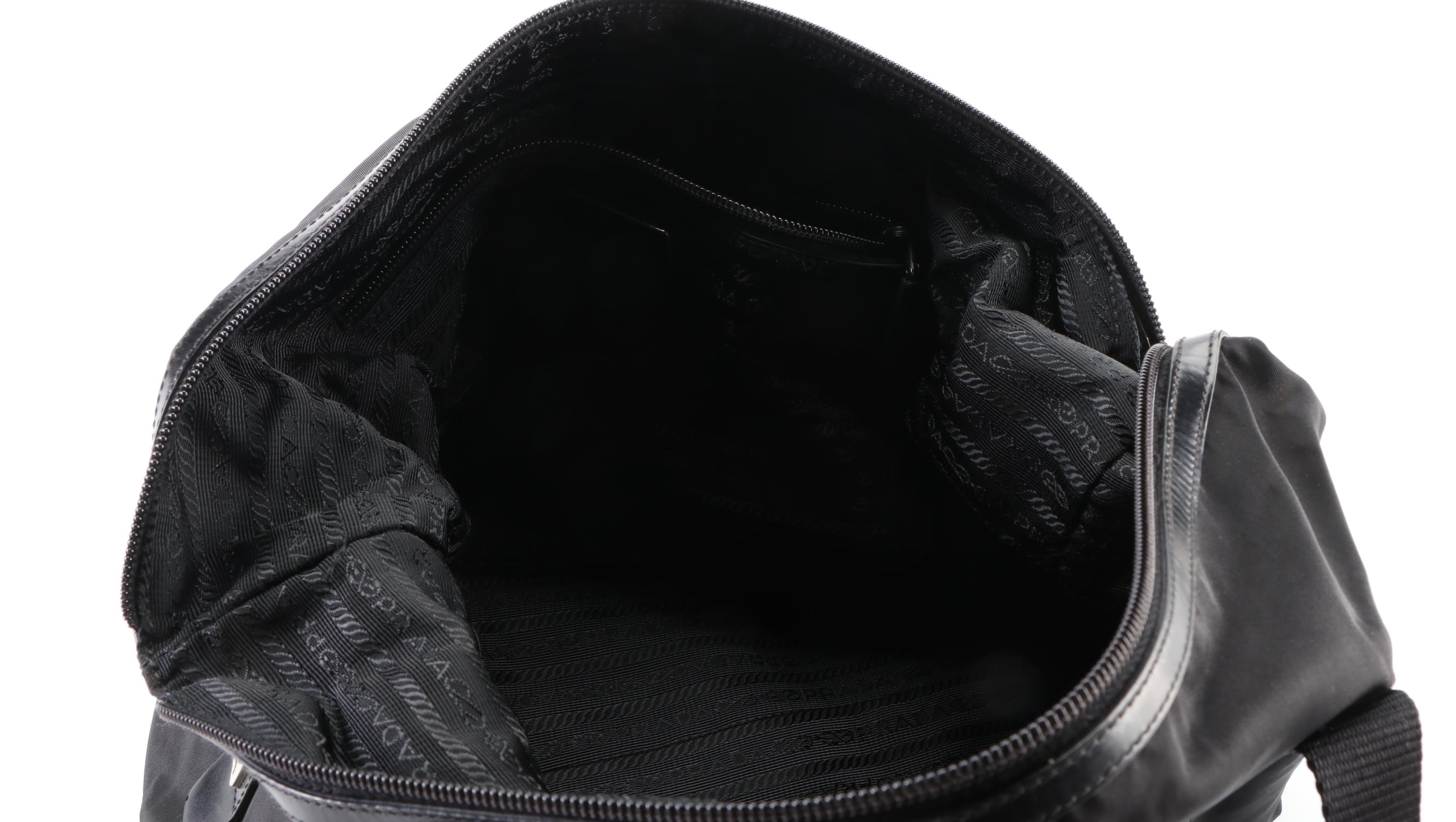 Prada Nylon and Leather Two-Way Tote