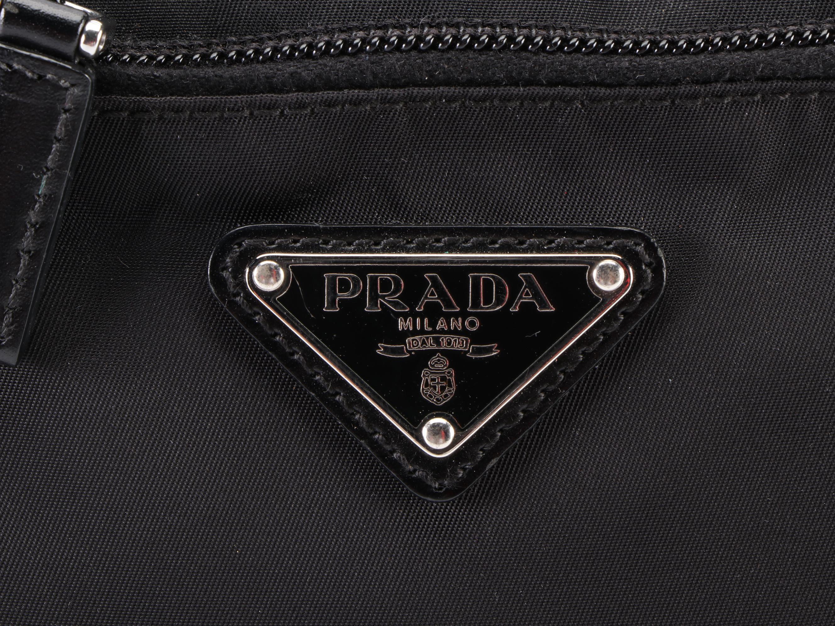 Prada Nylon and Leather Two-Way Tote