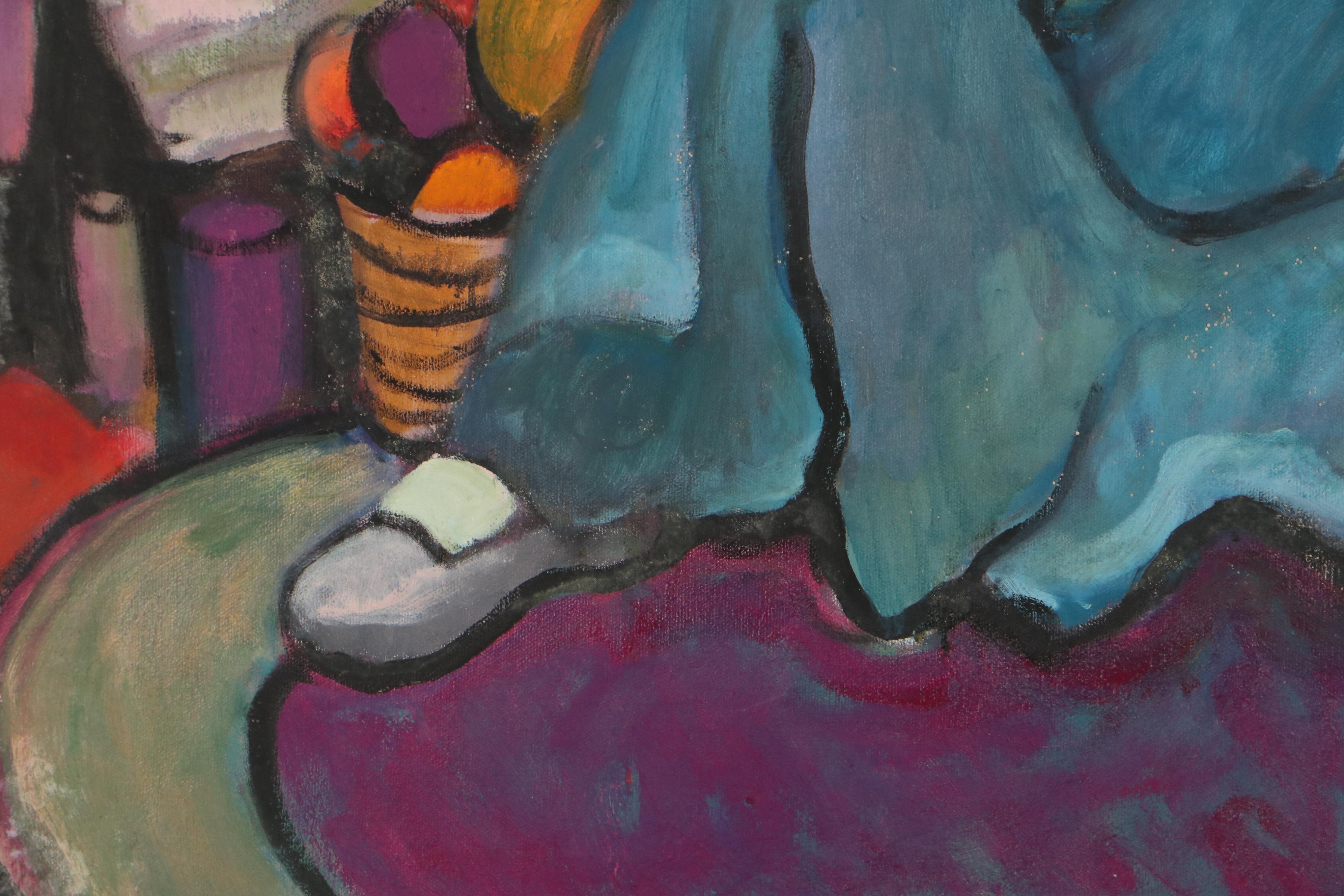 Marion Maas Oil Painting of Seated Figure