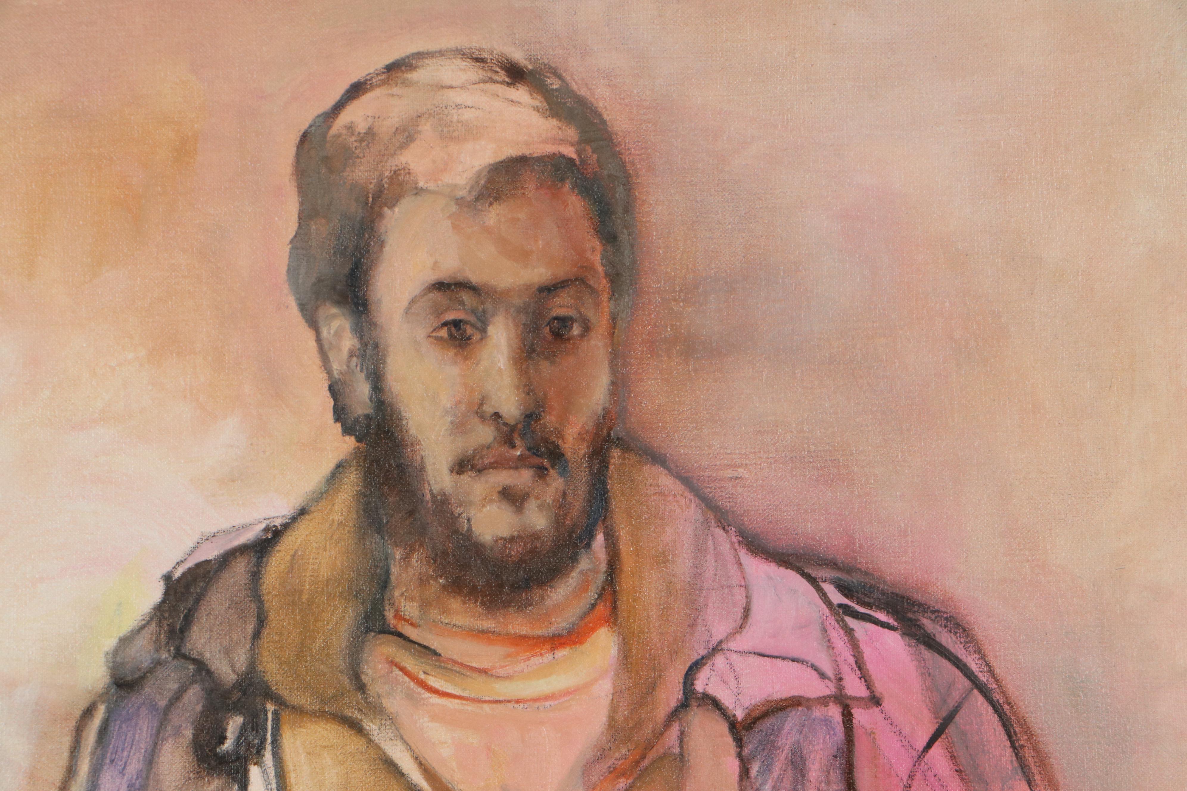 Marion Maas Oil Painting of Seated Figure