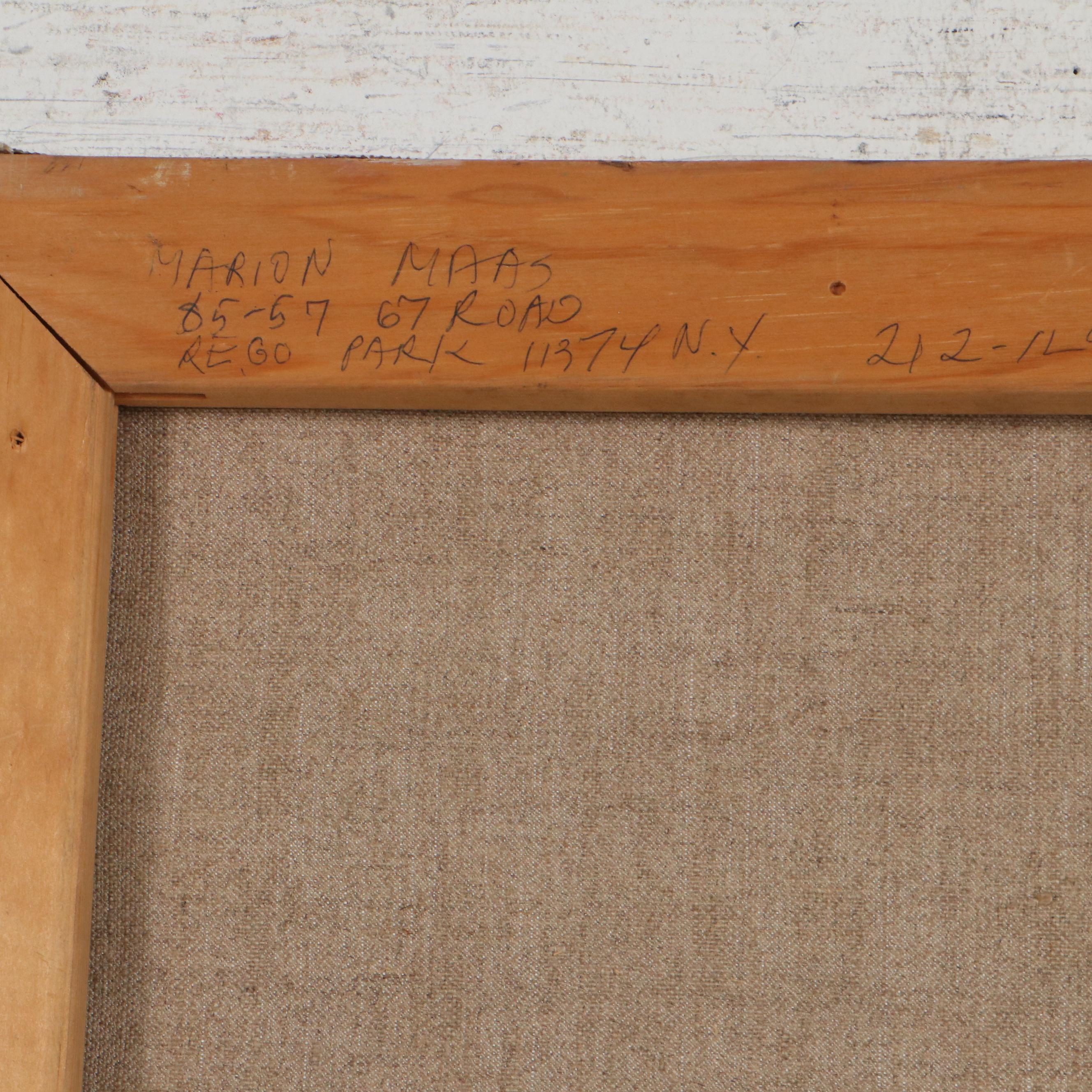 Marion Maas Oil Painting of Seated Figure