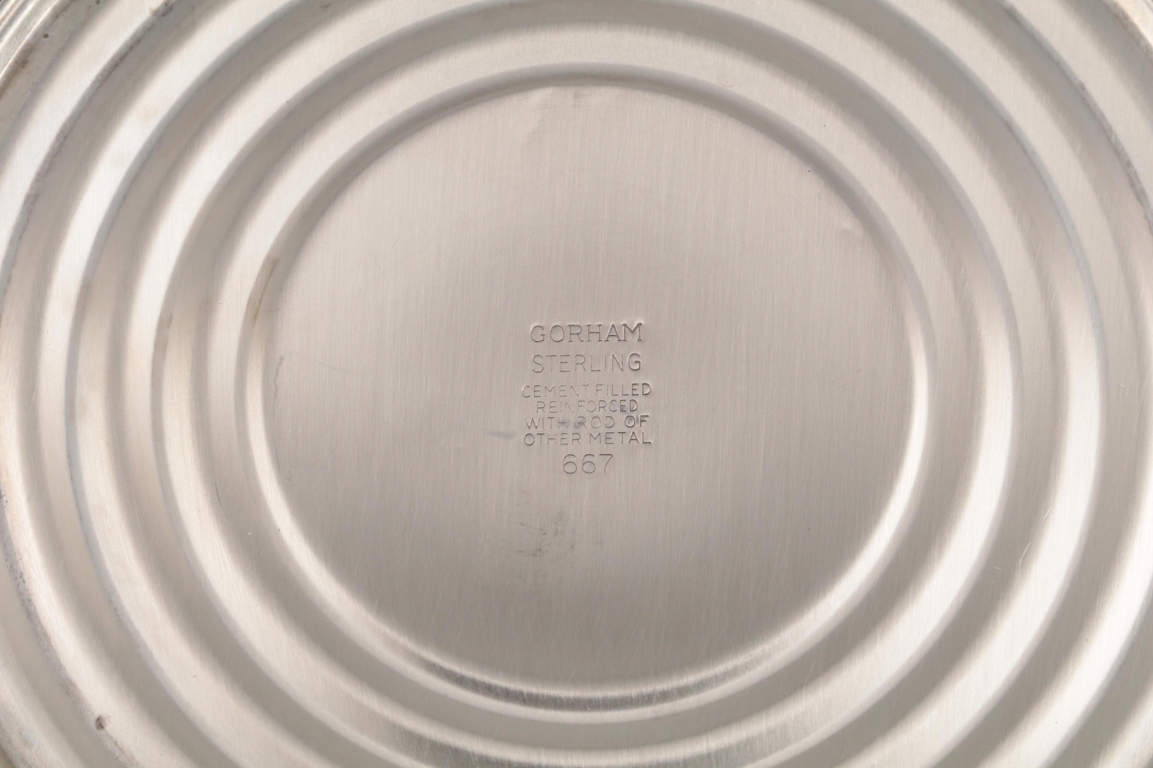 Gorham and Preisner Sterling Silver Weighted Candlesticks,