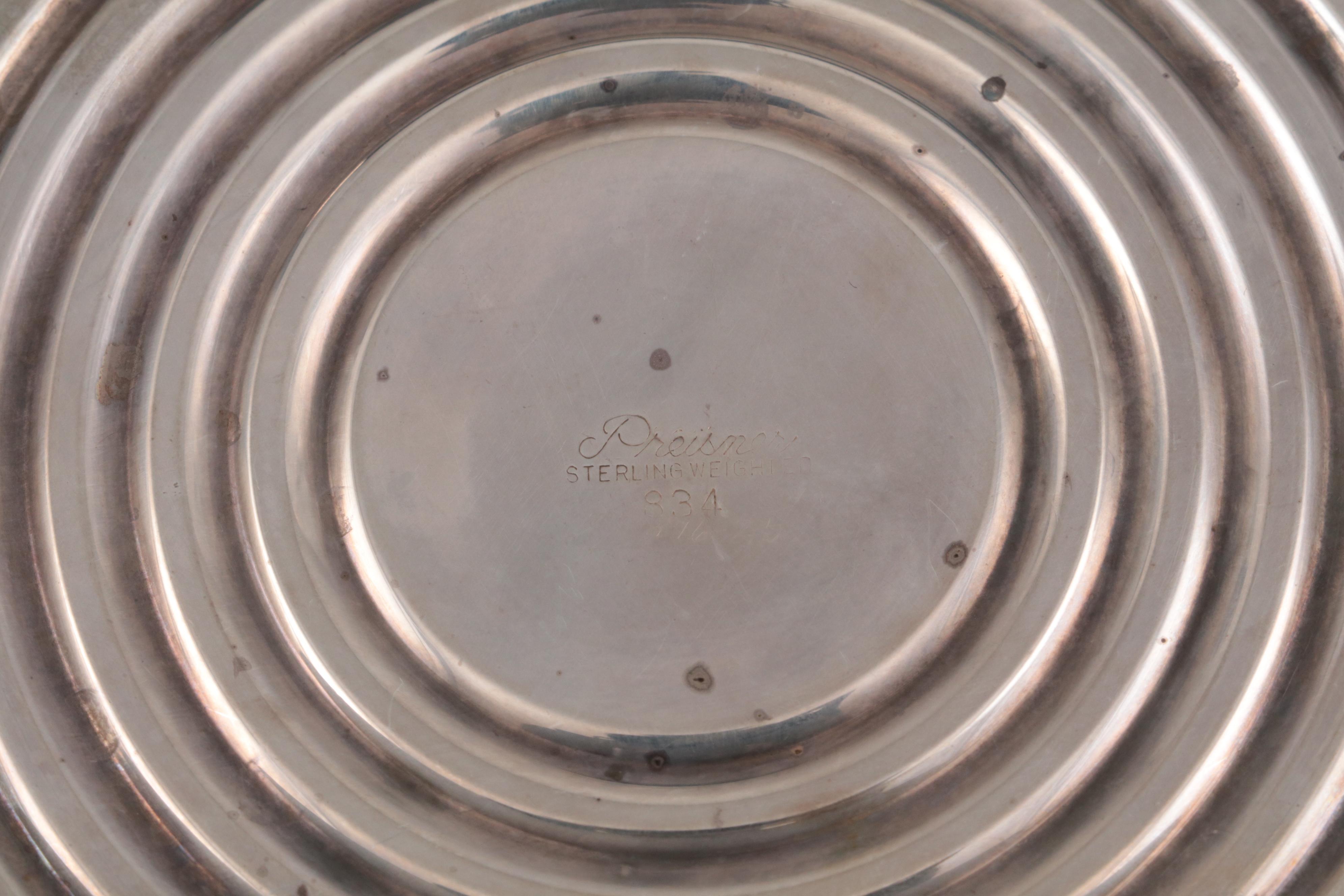 Gorham and Preisner Sterling Silver Weighted Candlesticks,