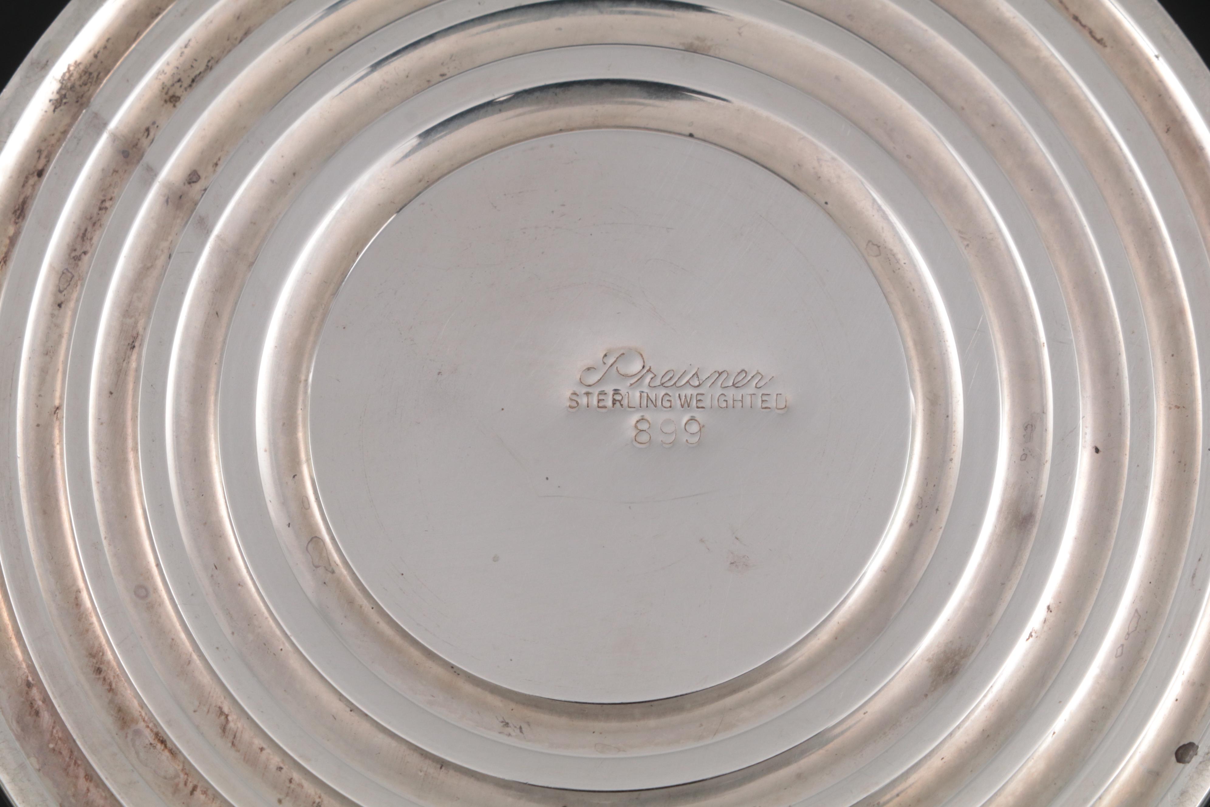 Gorham and Preisner Sterling Silver Weighted Candlesticks,