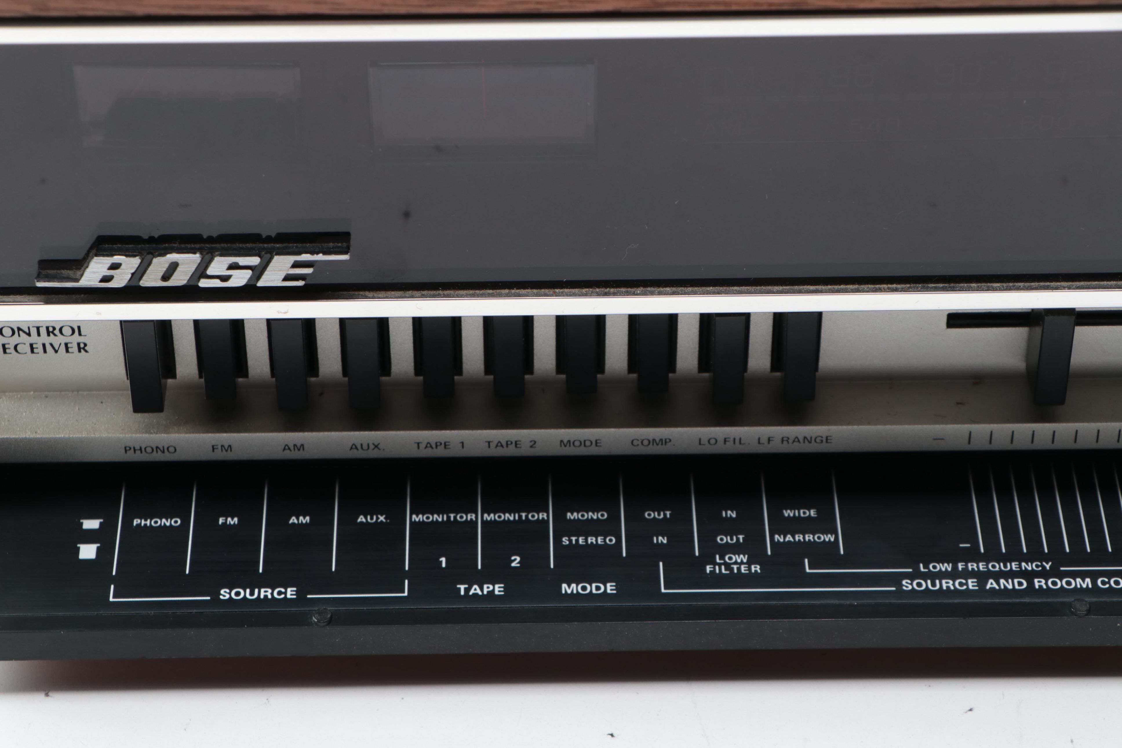 Bose Model 551 Spatial Control Mahogany Veneer Stereo Receiver, Late 20th C