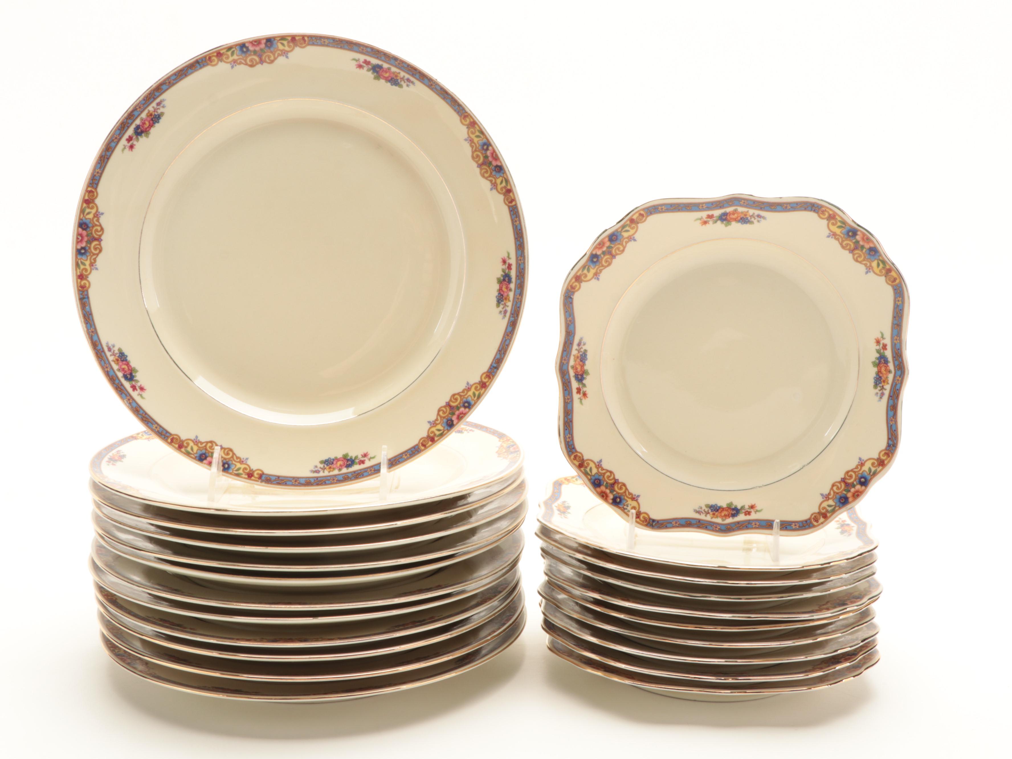 AMC Porcelain German Dinner and Serveware, Early 20th Century