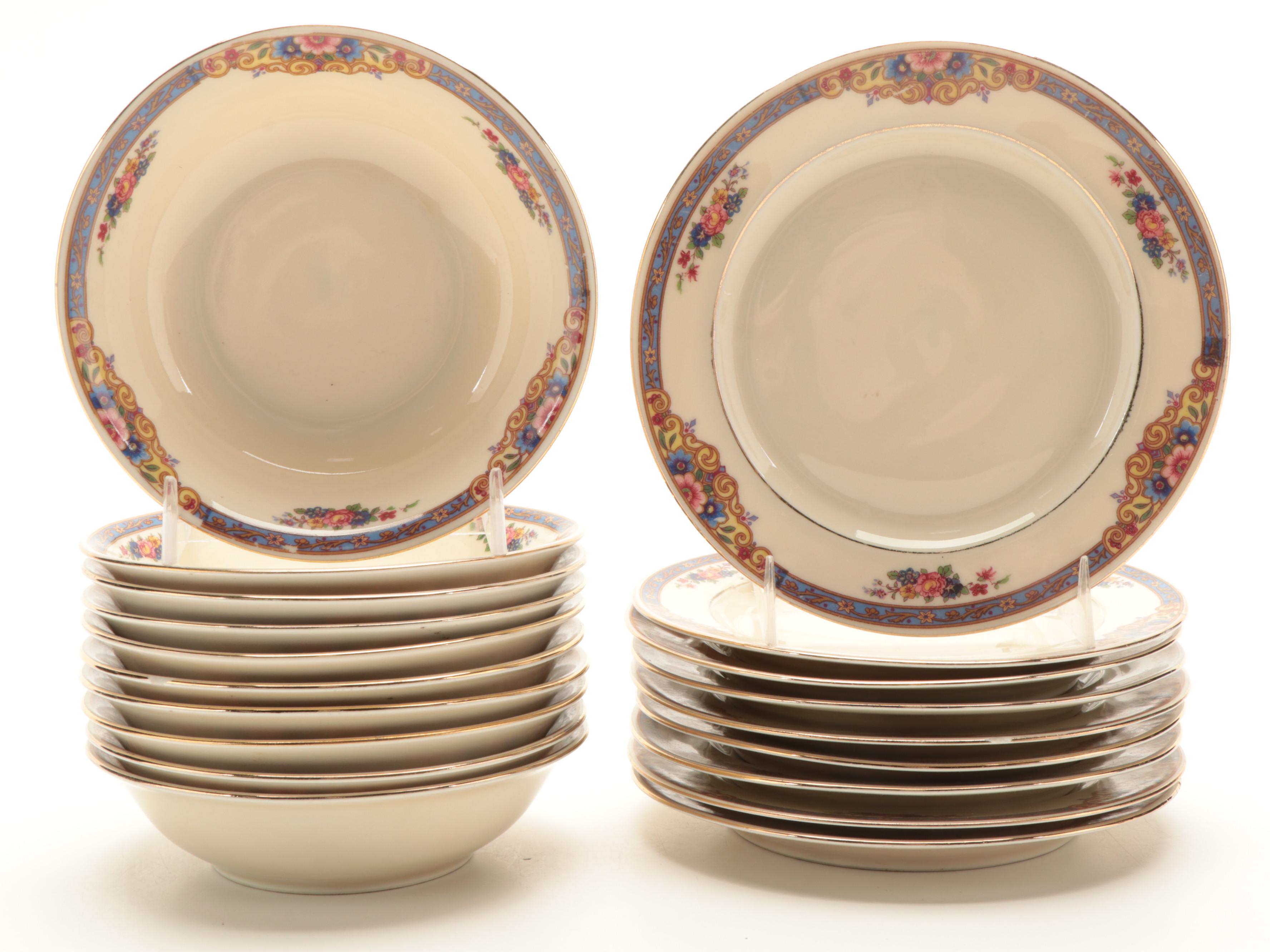AMC Porcelain German Dinner and Serveware, Early 20th Century