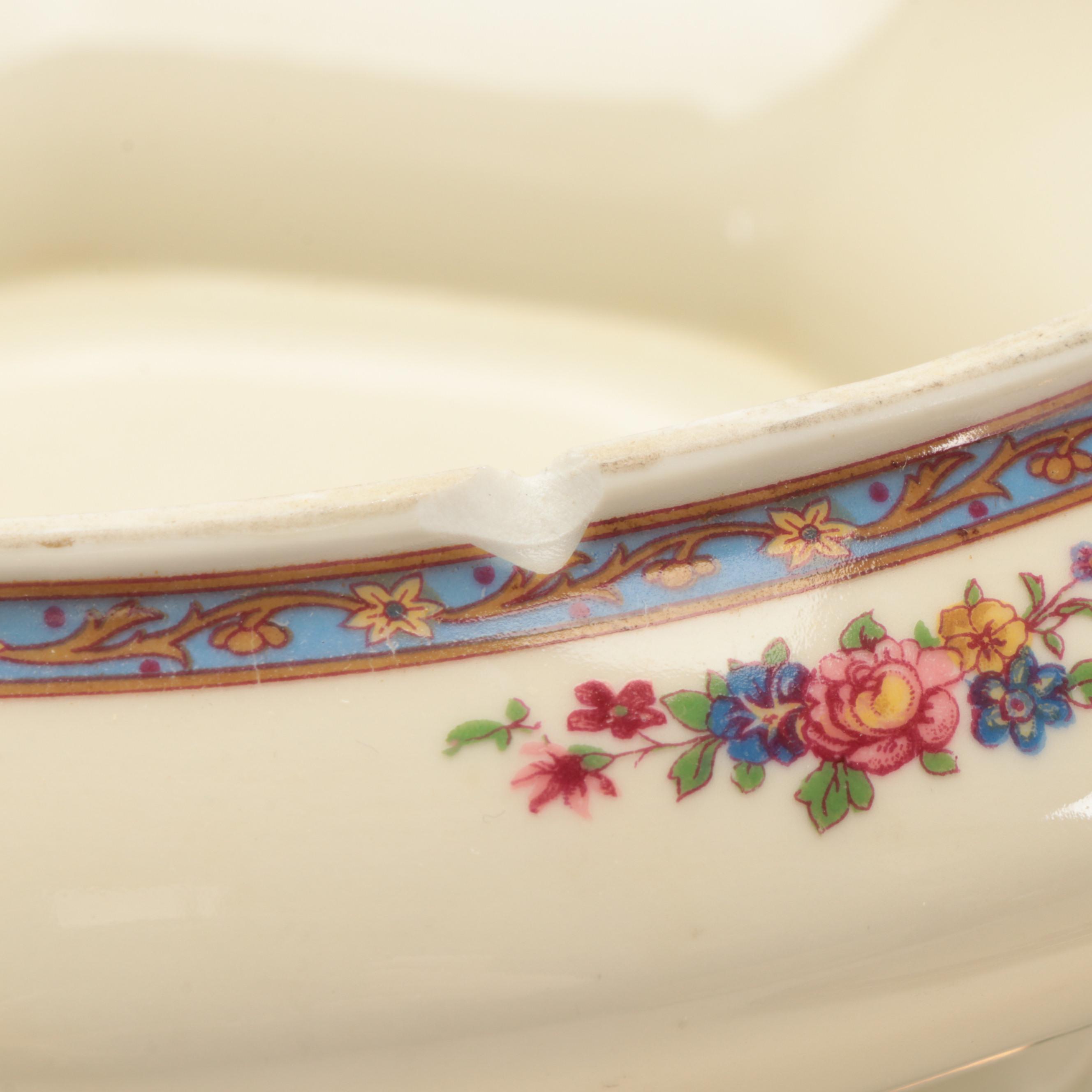 AMC Porcelain German Dinner and Serveware, Early 20th Century