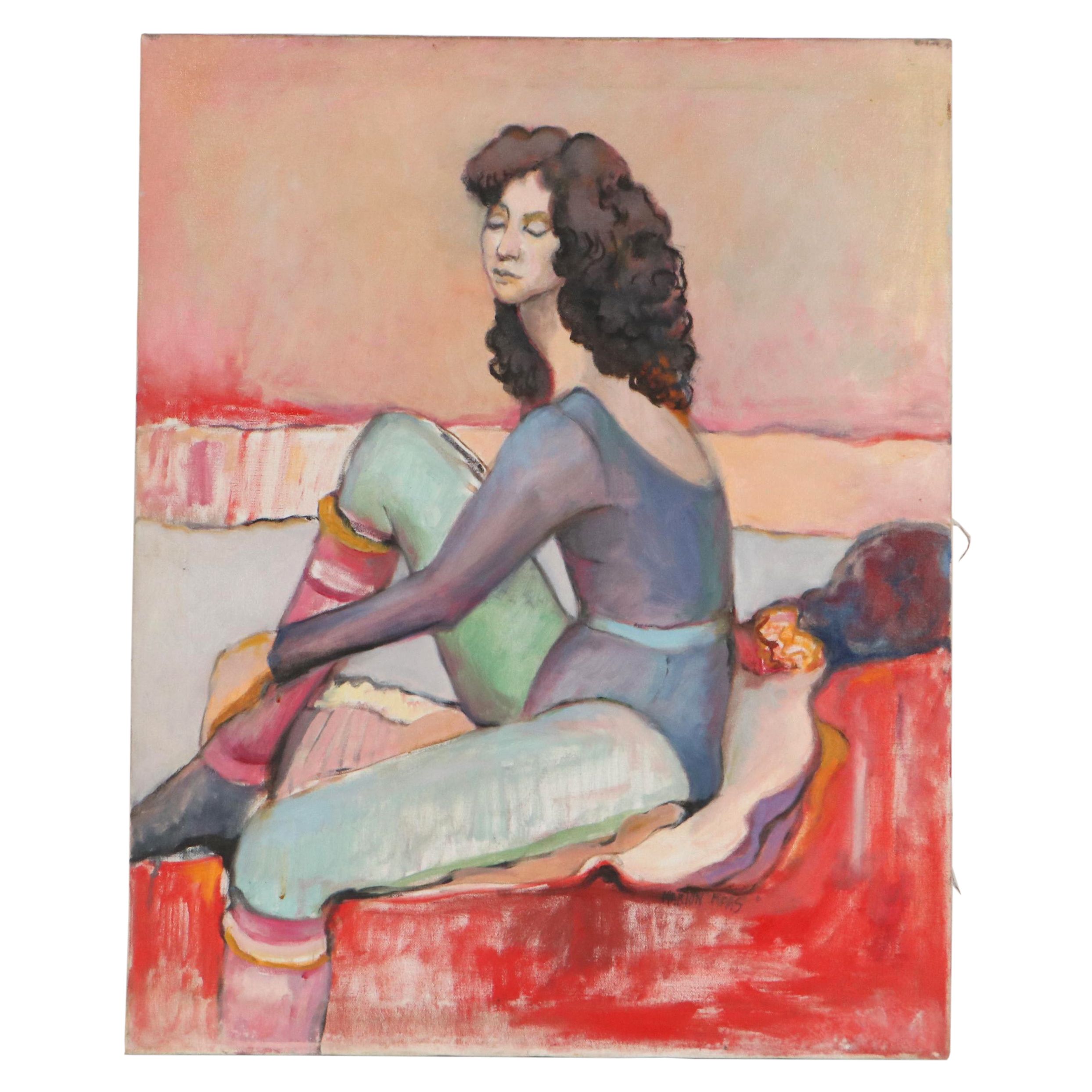 Marion Maas Oil Painting of Woman