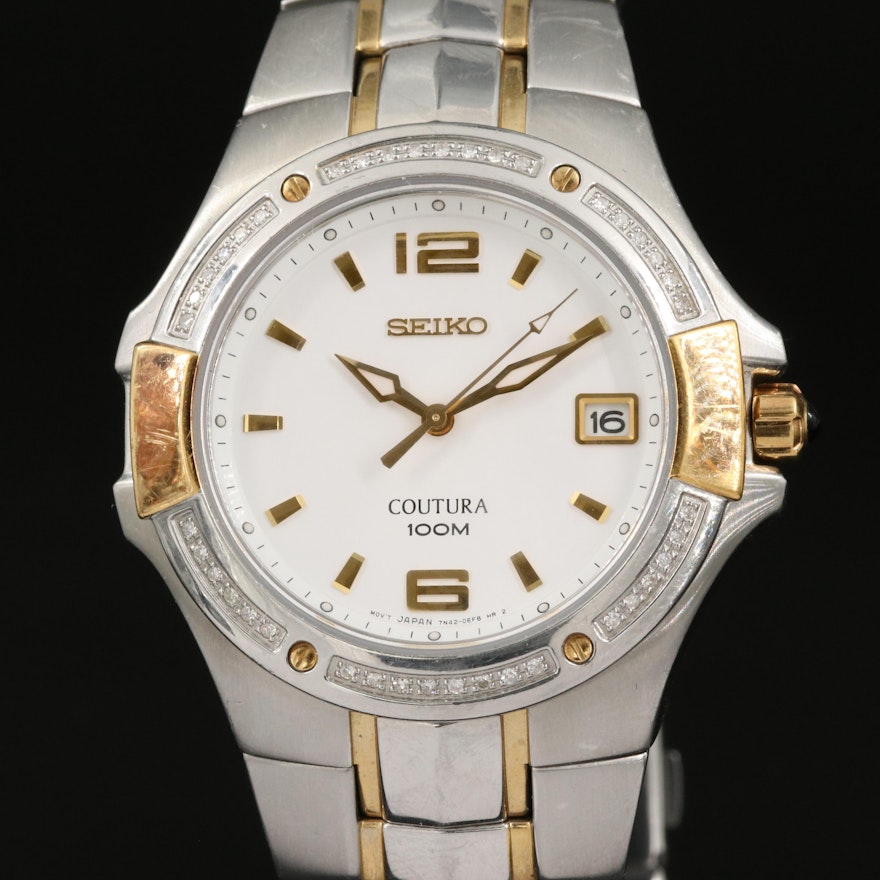 Seiko Coutura  Diamond Wristwatch