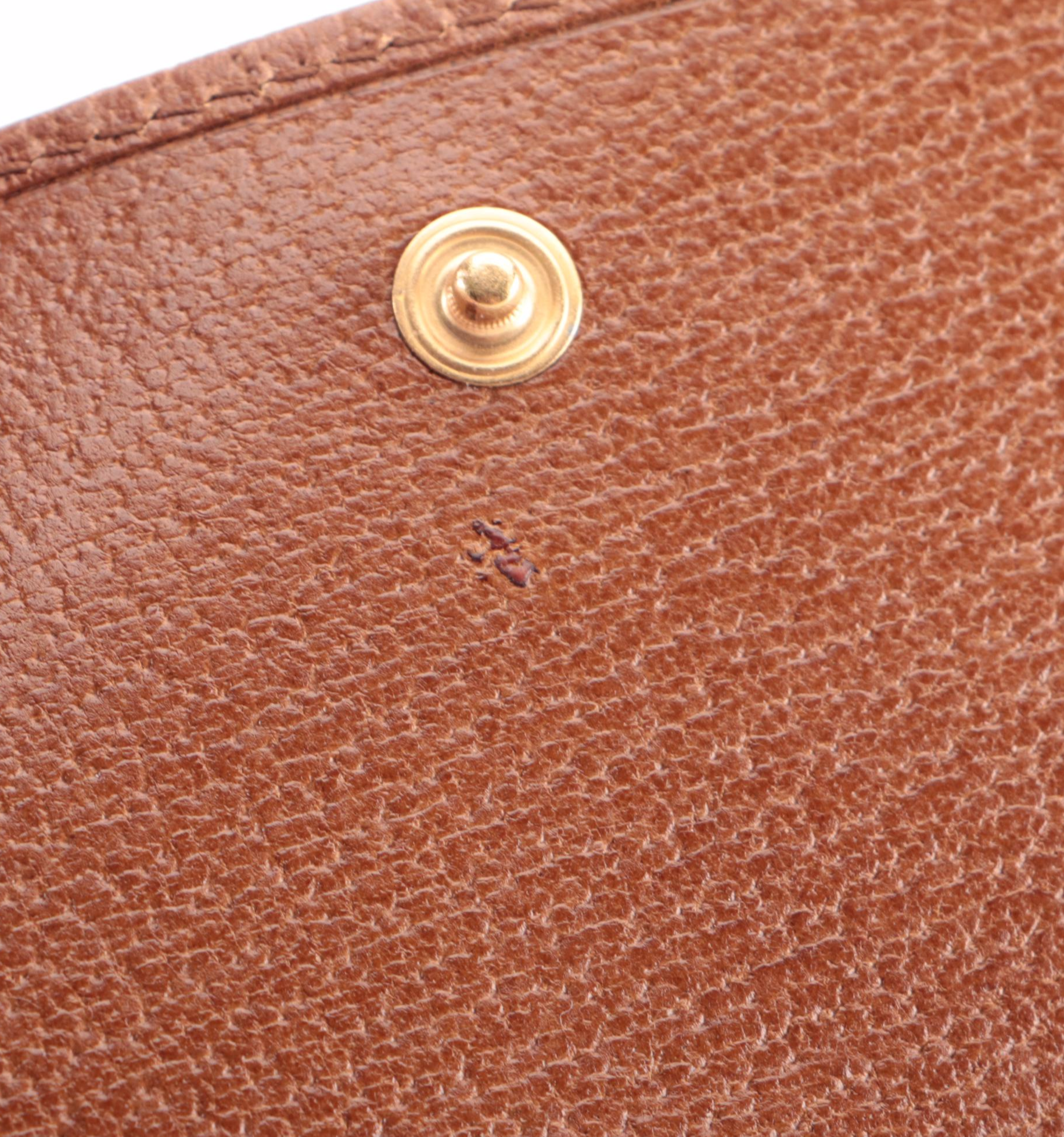 Gucci Brown Cinghiale Leather Wallet with Box