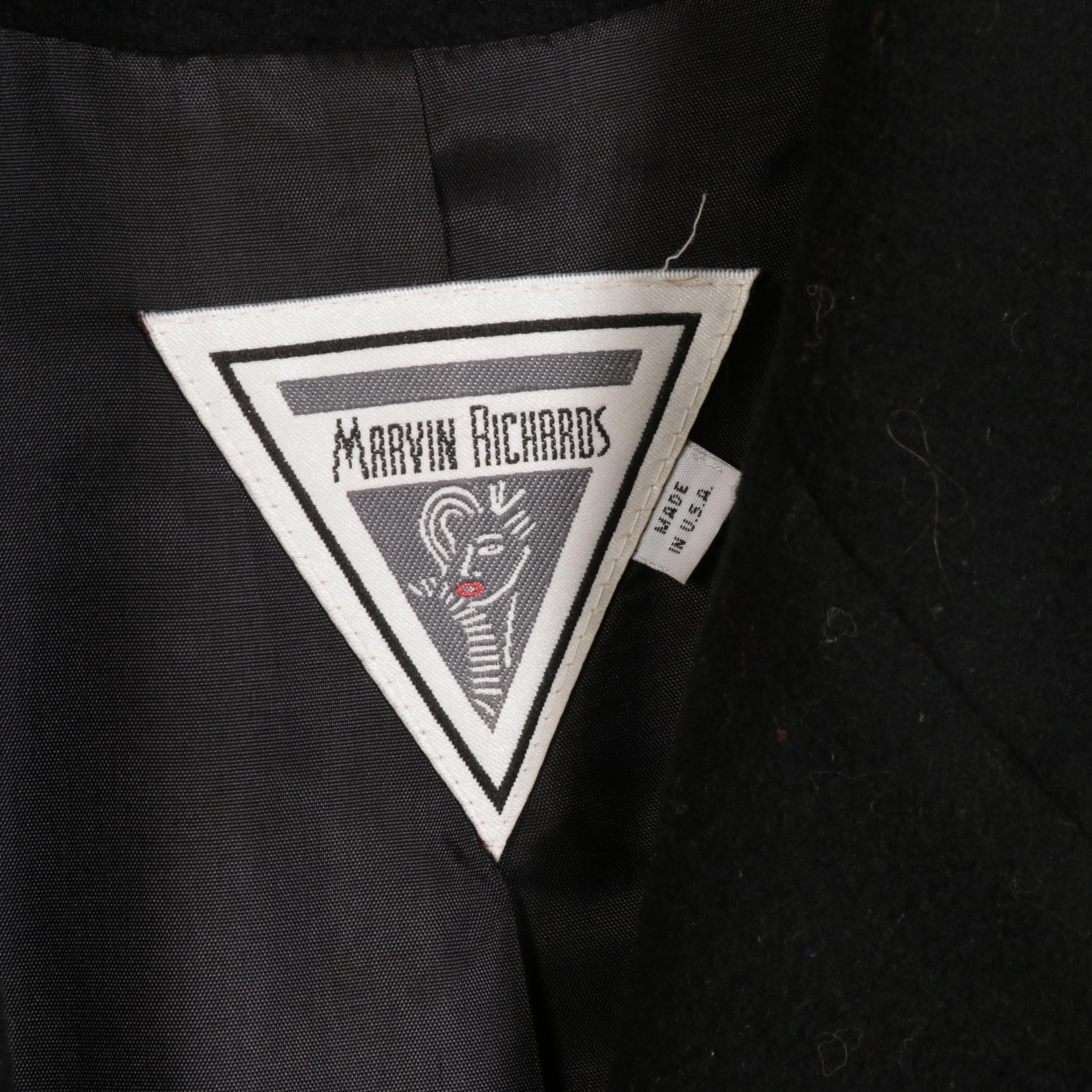 Marvin Richards Tan Camel Hair Coat and Black Lambswool Coat