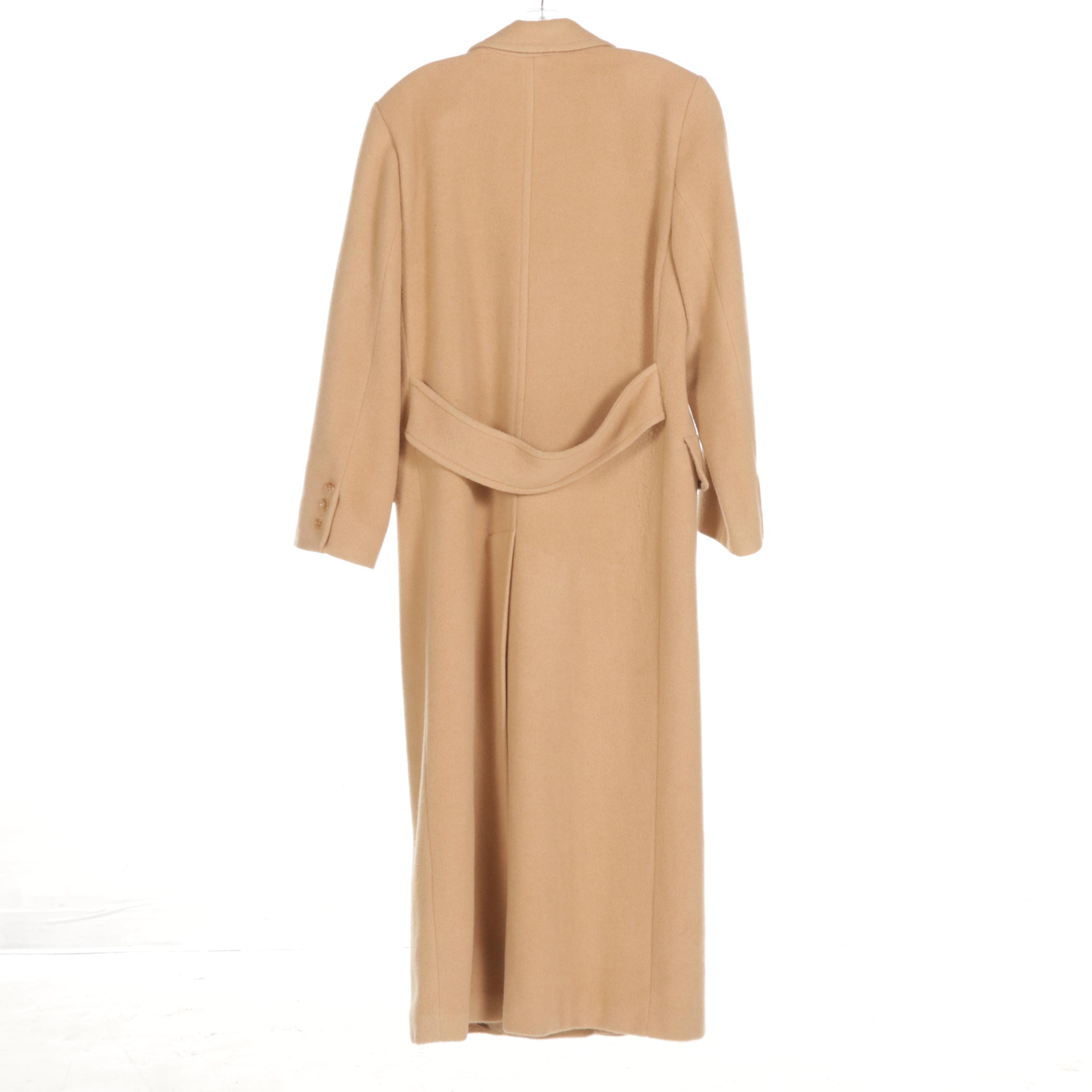 Marvin Richards Tan Camel Hair Coat and Black Lambswool Coat