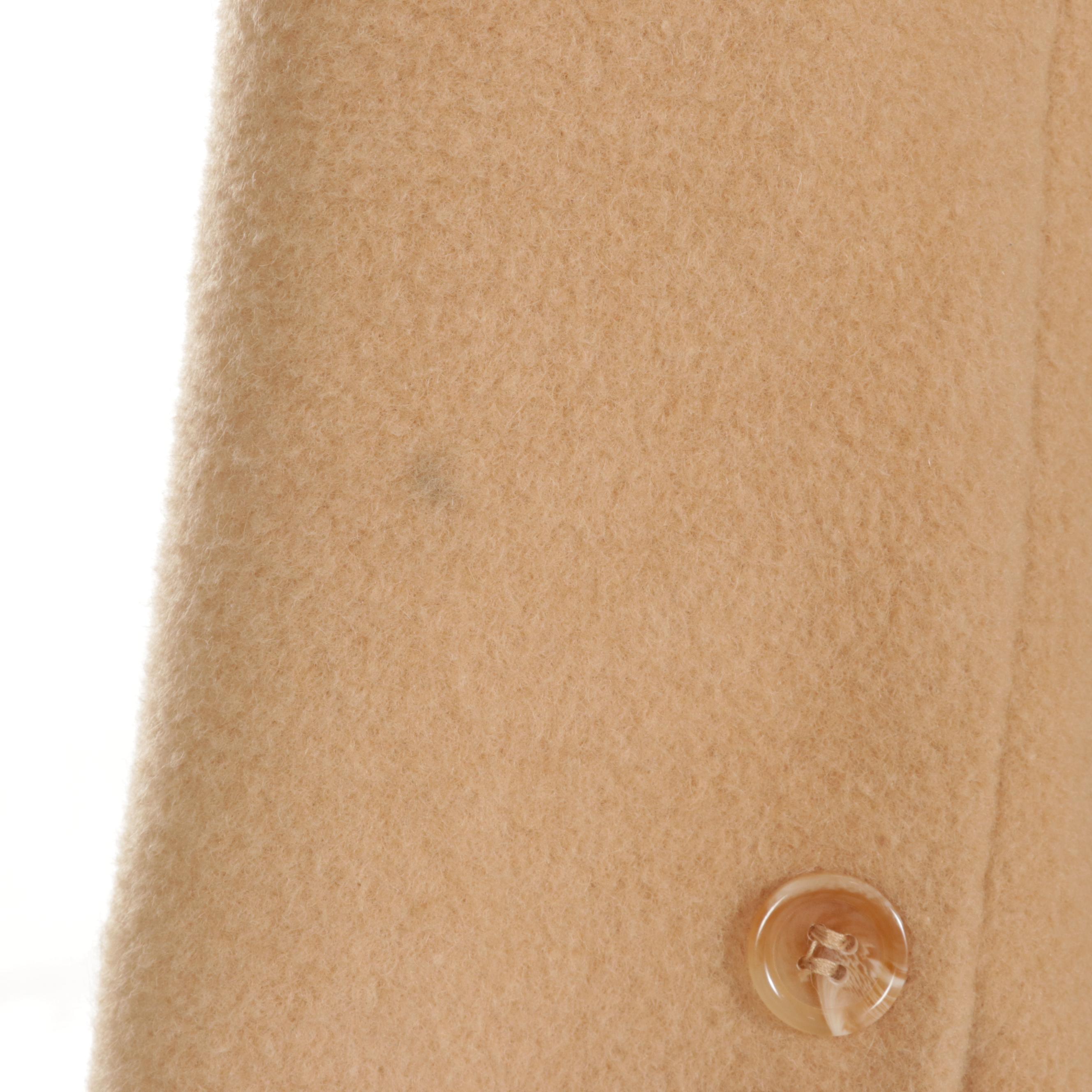 Marvin Richards Tan Camel Hair Coat and Black Lambswool Coat