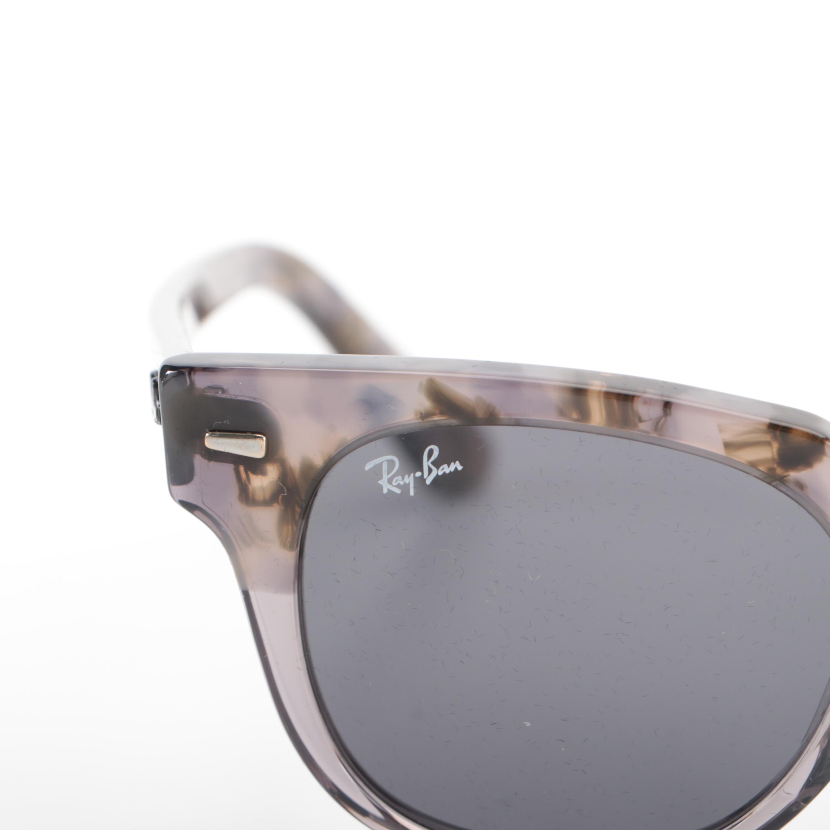 Ray-Ban RB2168 Meteor Sunglasses in Grey Havana with Box and Case
