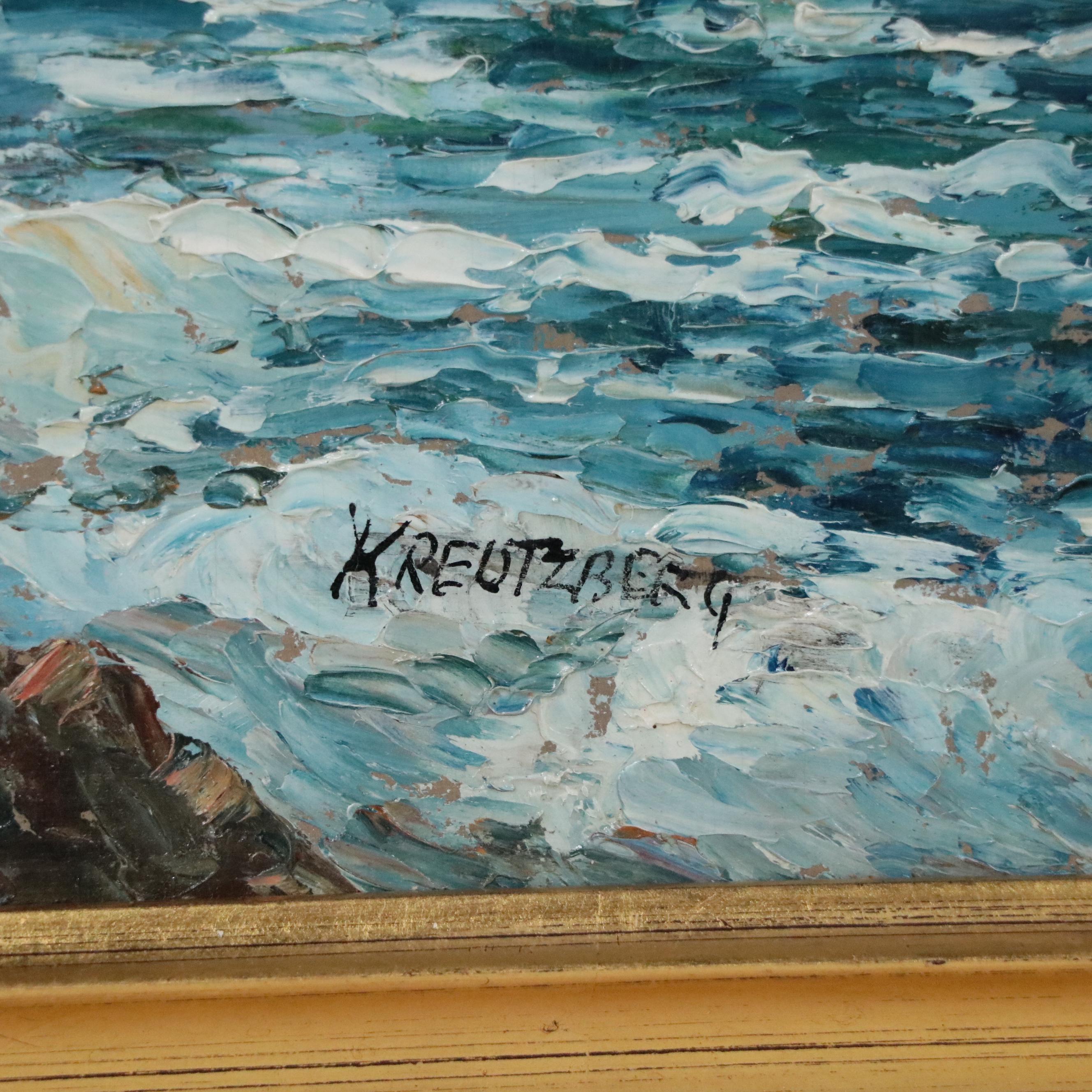 Marguerite Gribi Kreutzberg Seascape Oil Painting