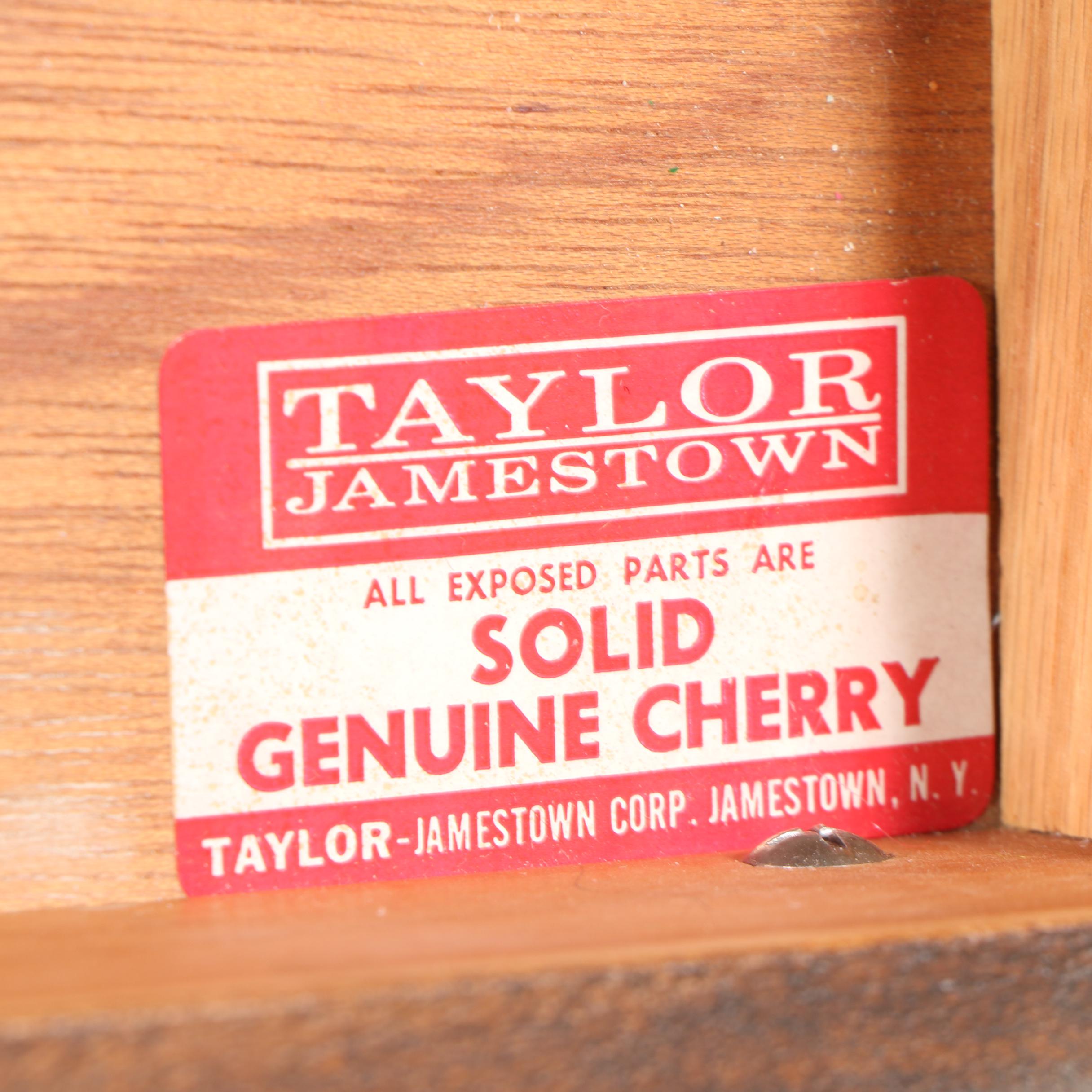Taylor Jamestown Queen Anne Style Cherrywood Slant-Front Desk, Late 20th Century