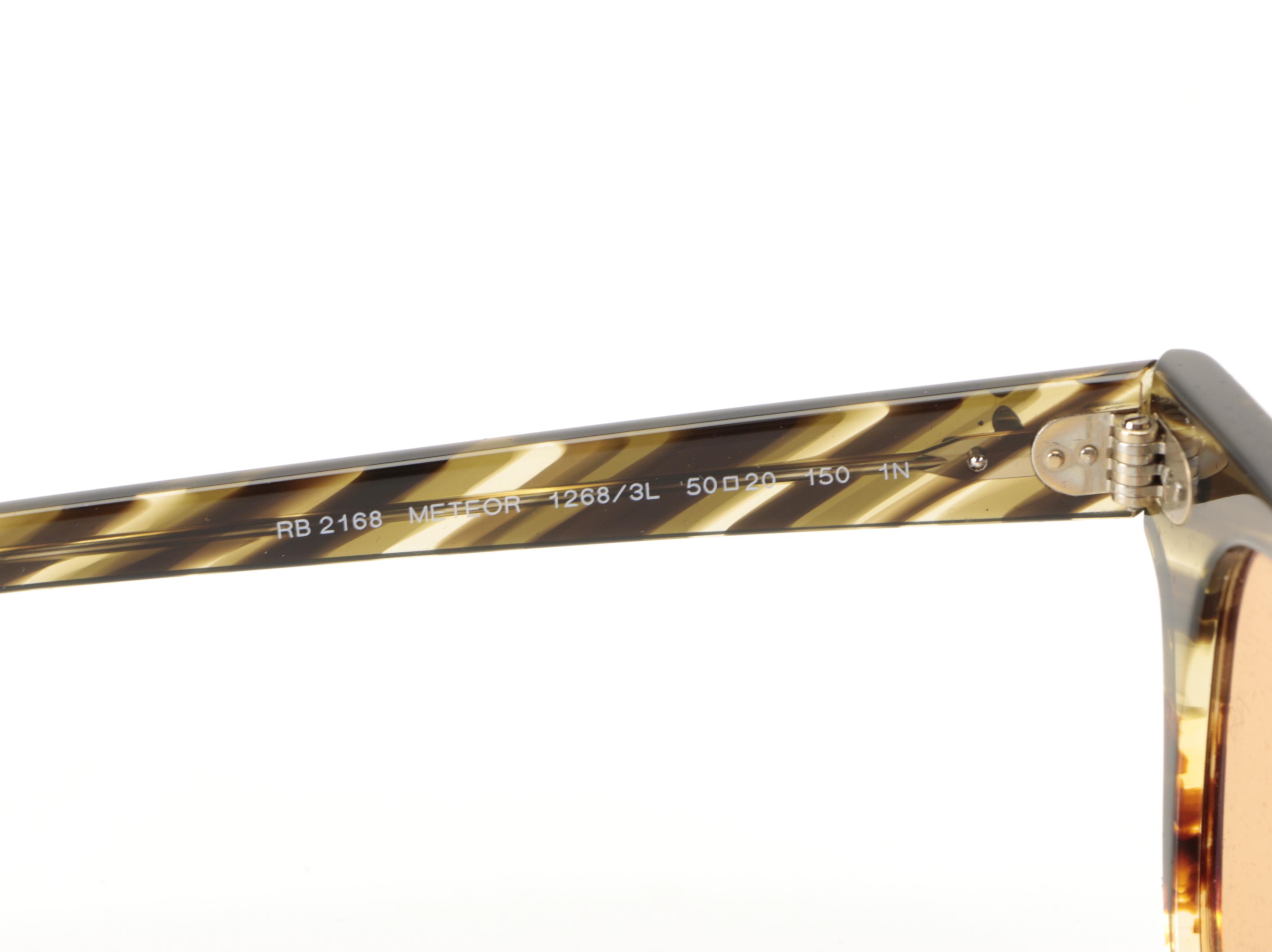 Ray-Ban RB2168 Meteor Sunglasses in Brown Havana with Case and Box