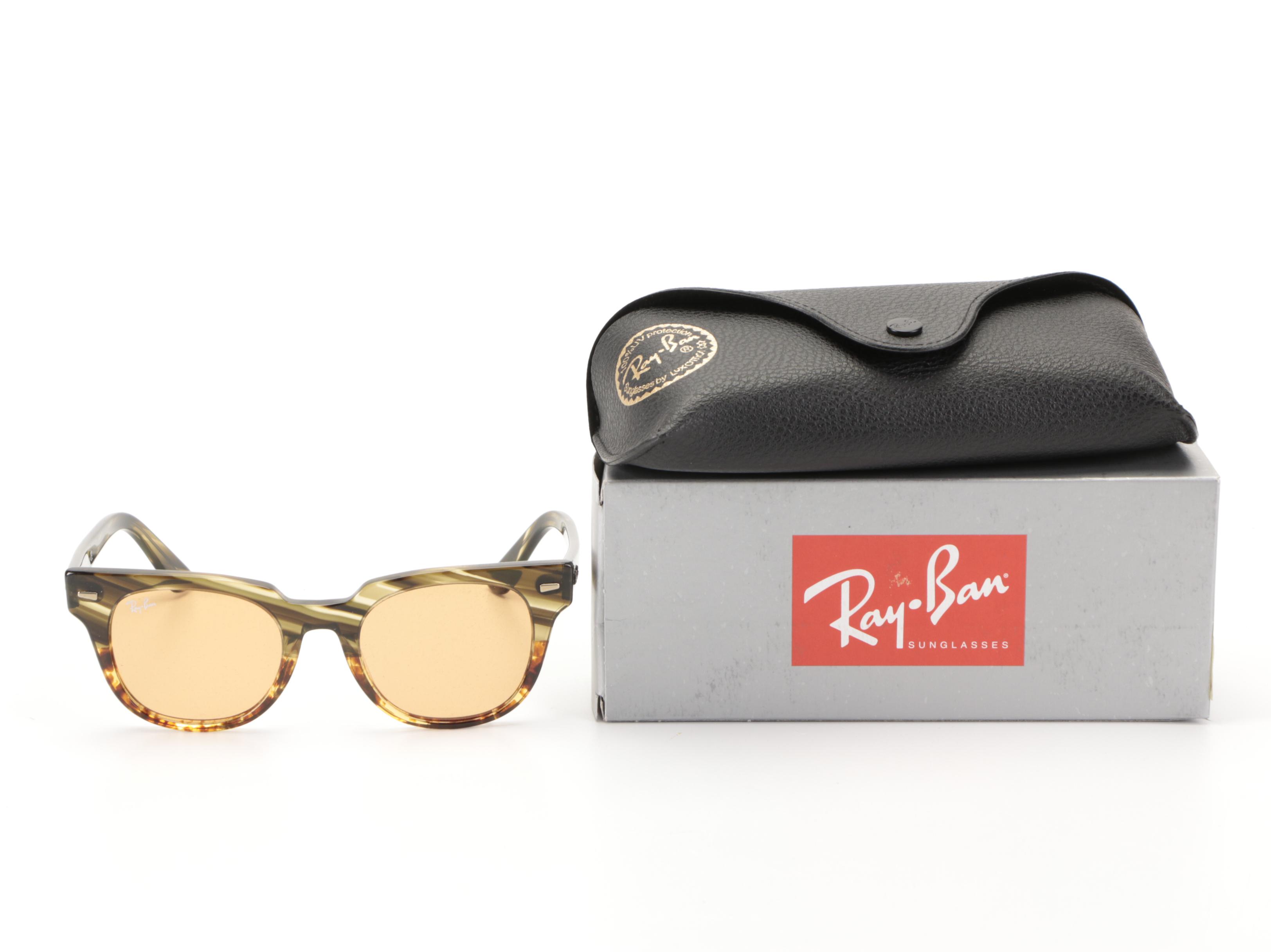 Ray-Ban RB2168 Meteor Sunglasses in Brown Havana with Case and Box