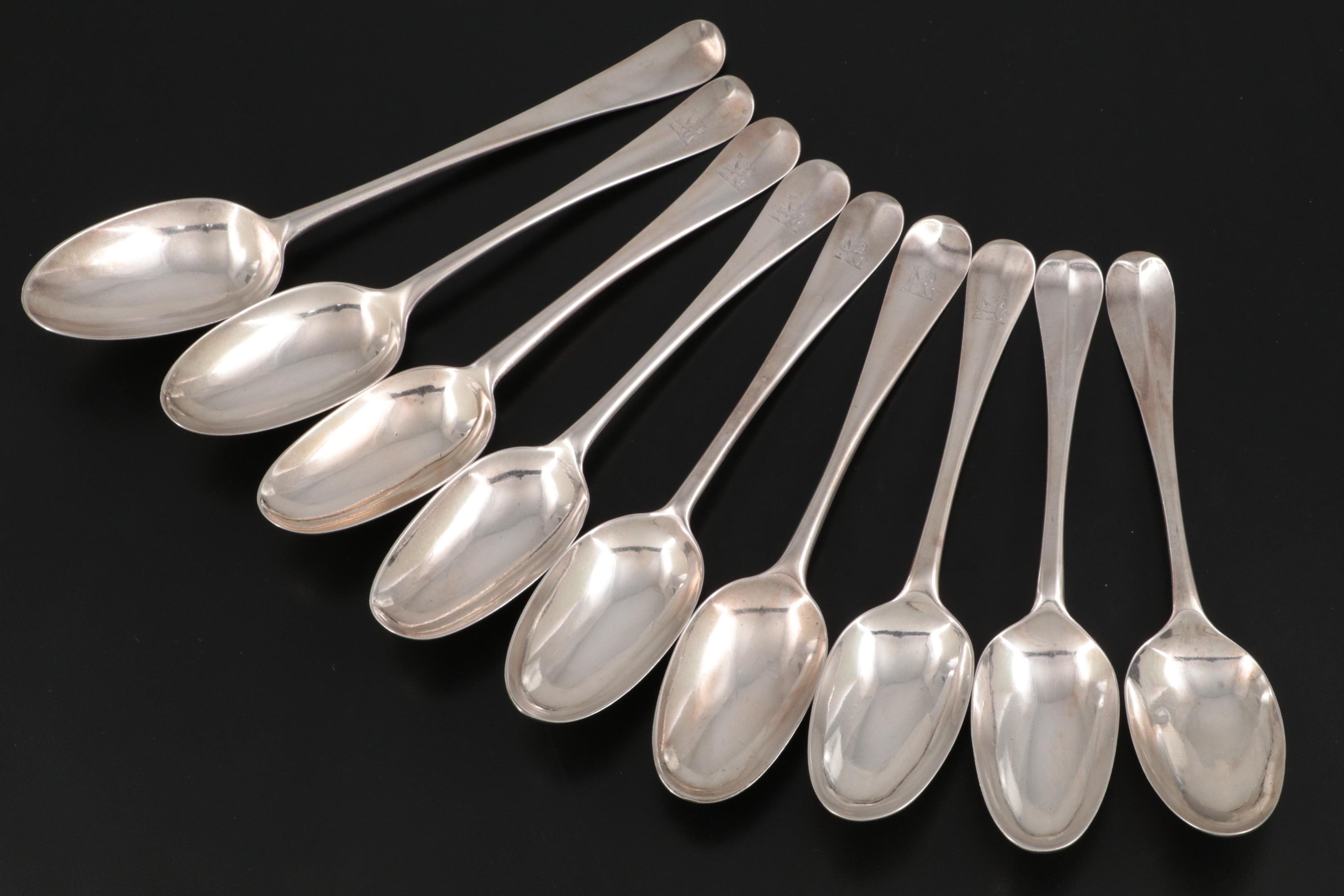 Isaac Davenport, Edward Jennings and More English Sterling Silver Spoons