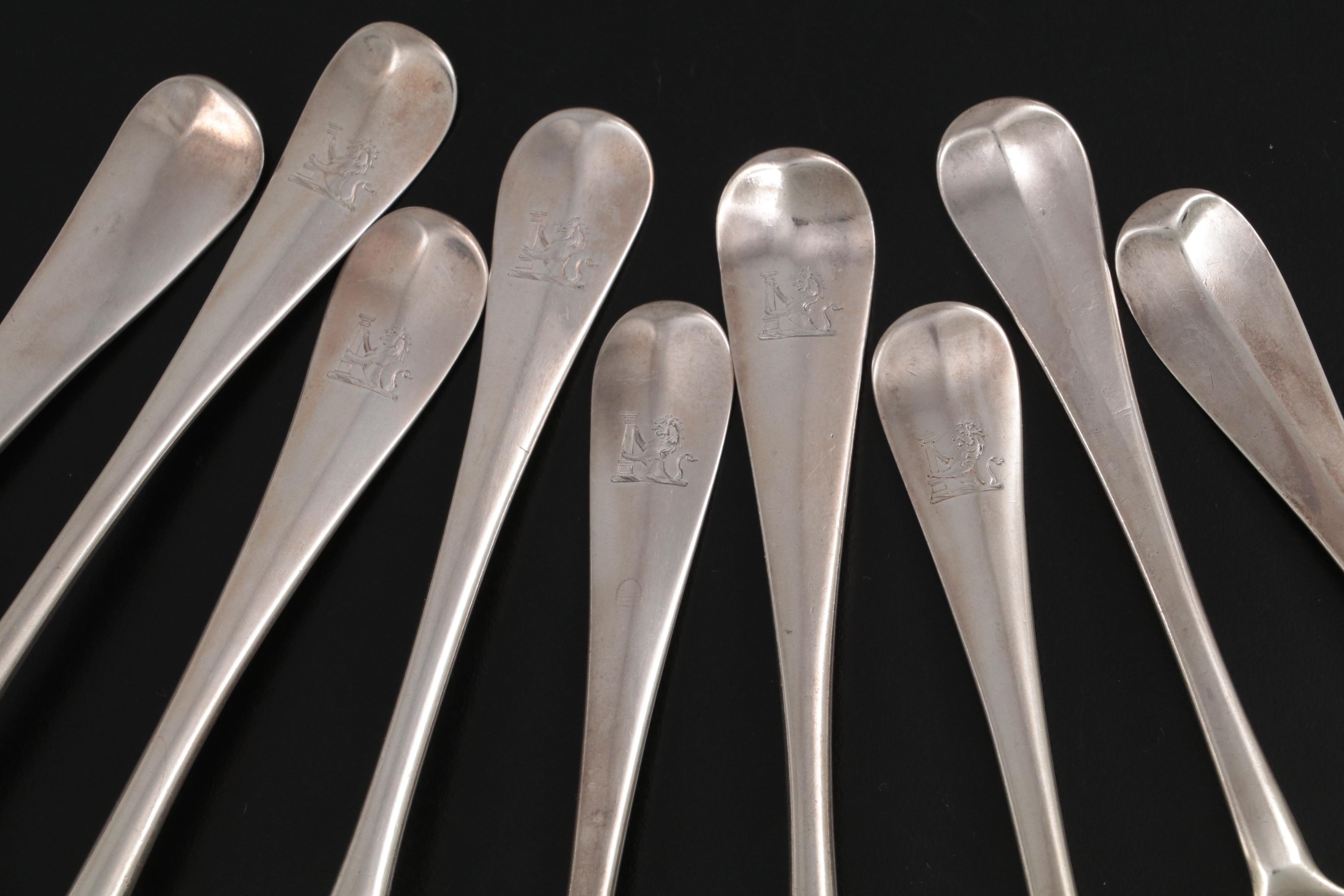 Isaac Davenport, Edward Jennings and More English Sterling Silver Spoons