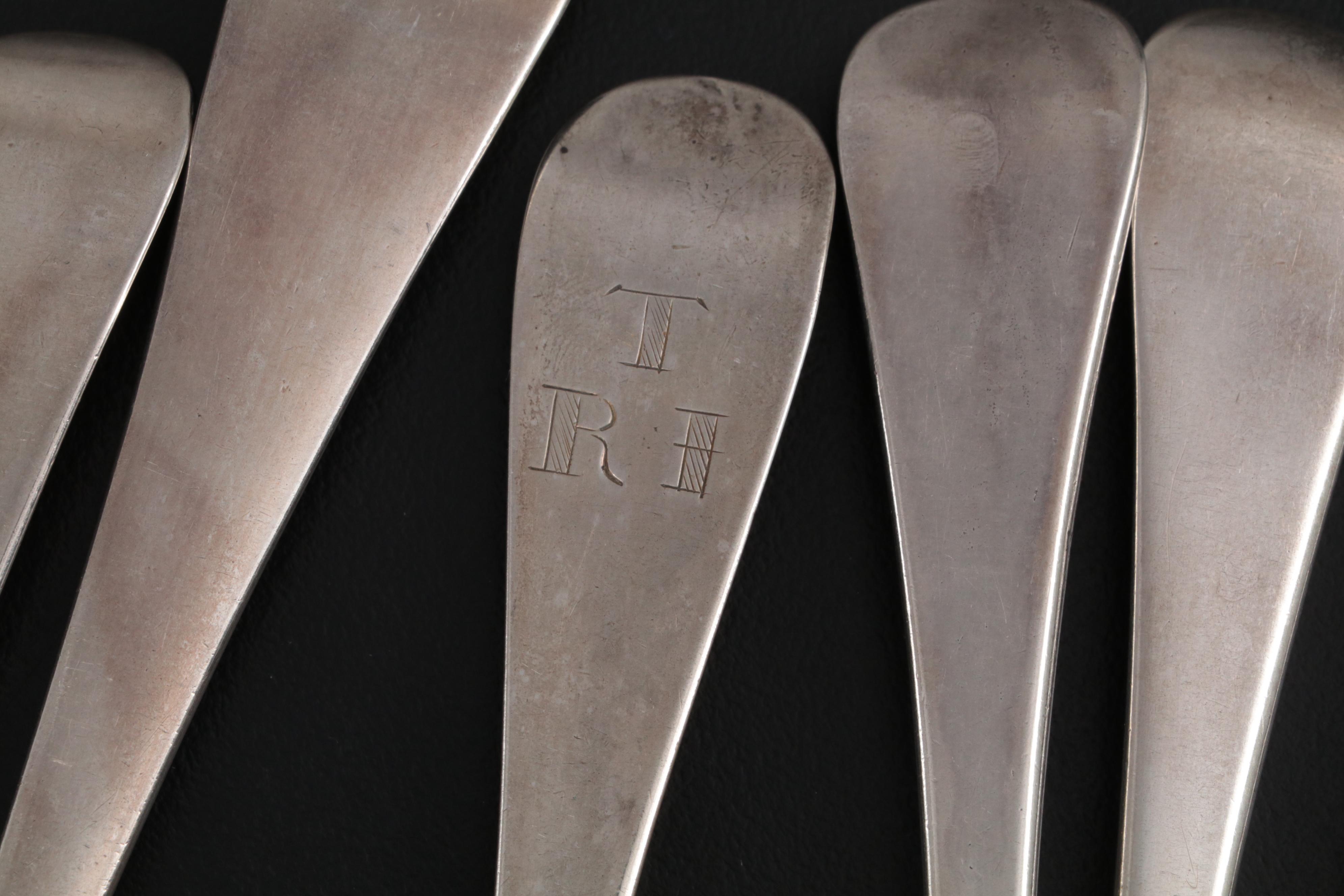 Isaac Davenport, Edward Jennings and More English Sterling Silver Spoons