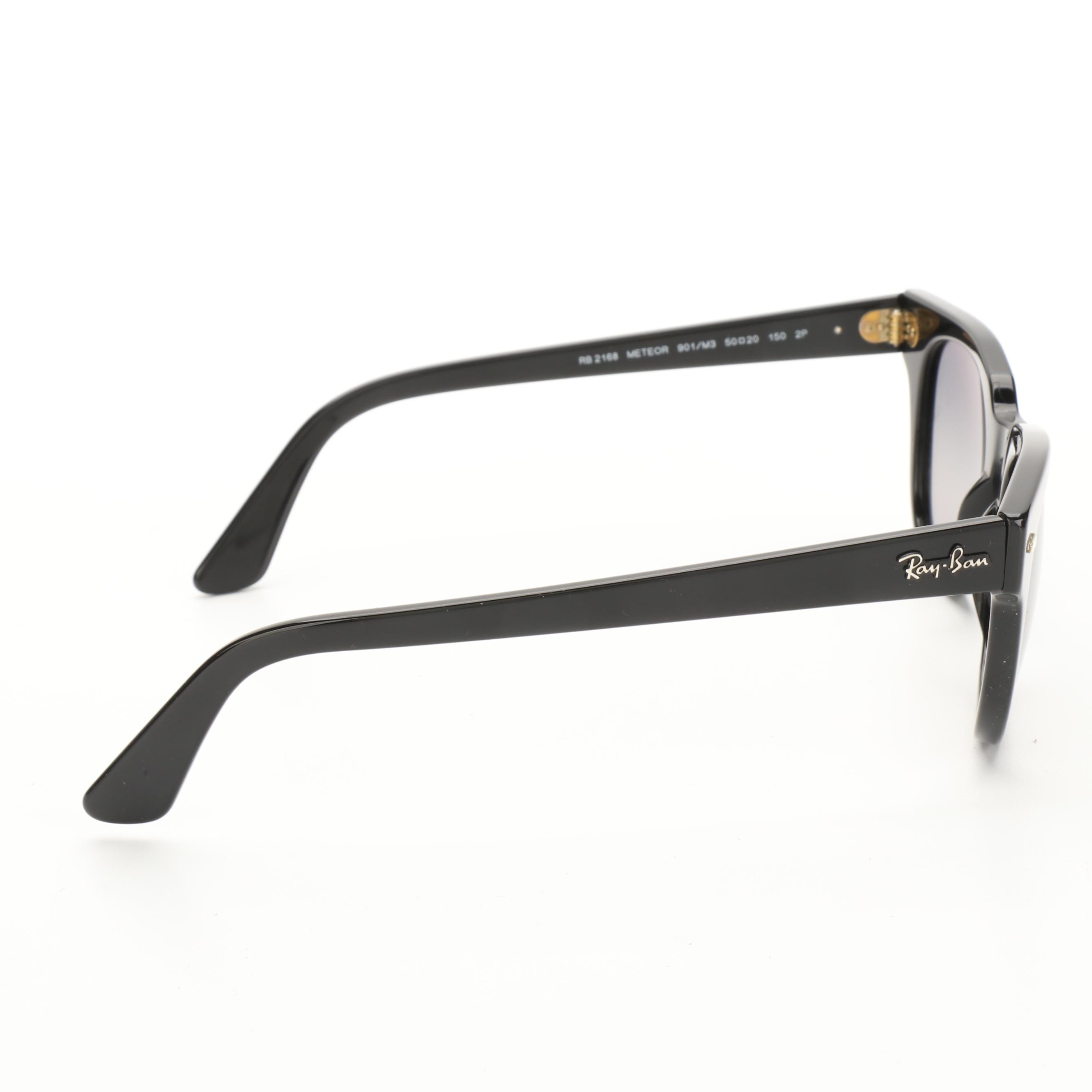 Ray-Ban RB2168 Meteor Black Polarized Sunglasses with Case