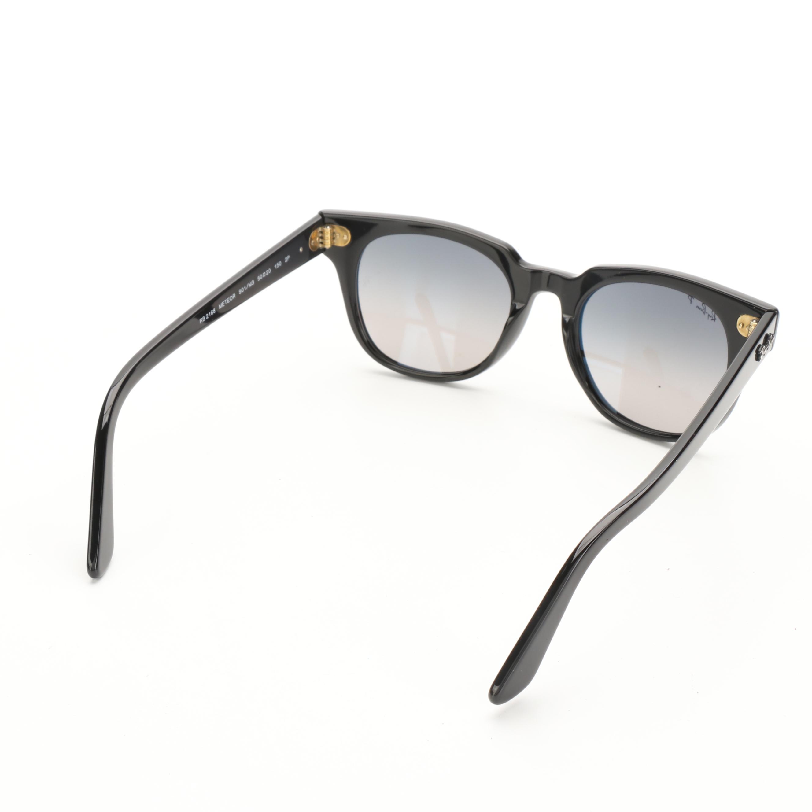 Ray-Ban RB2168 Meteor Black Polarized Sunglasses with Case