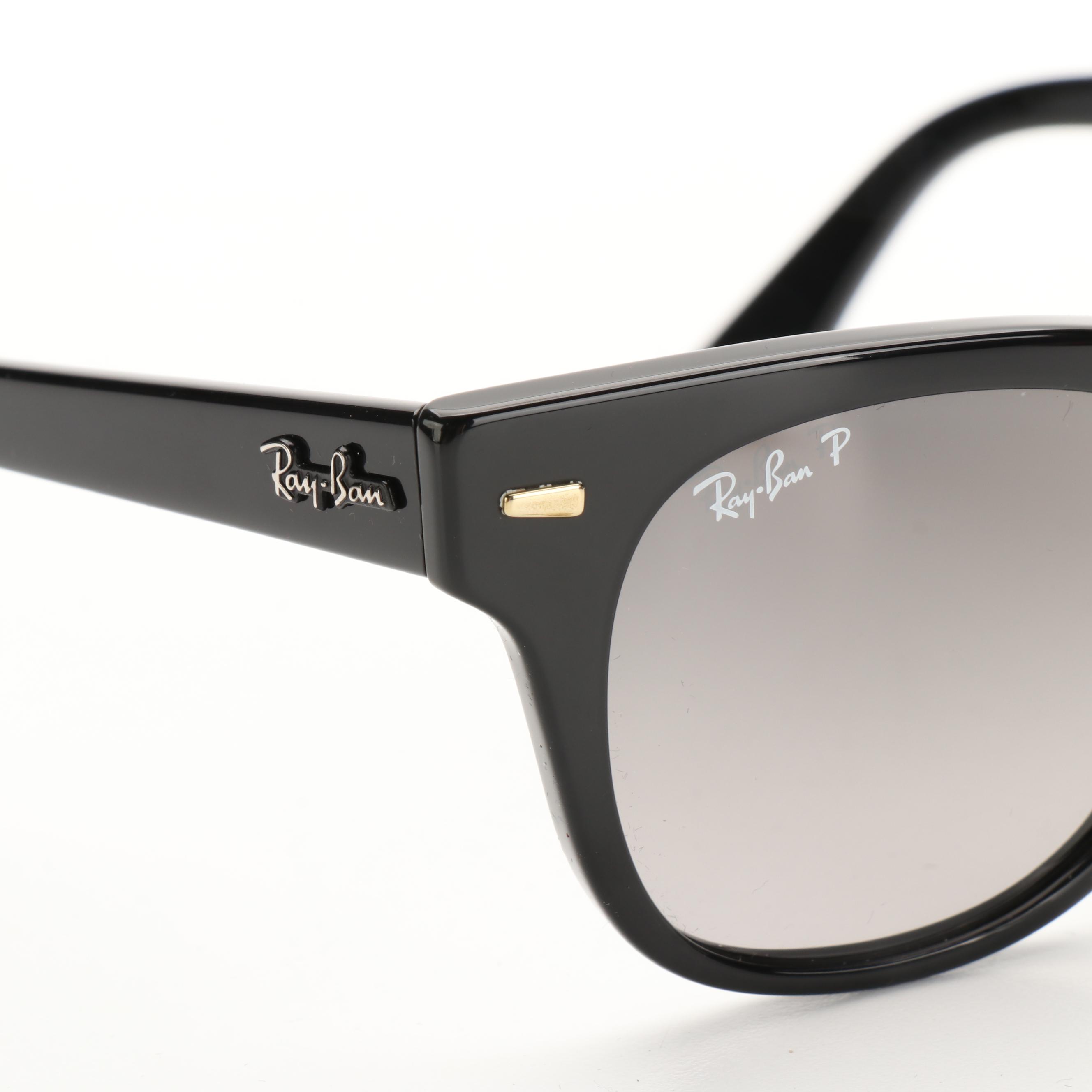 Ray-Ban RB2168 Meteor Black Polarized Sunglasses with Case