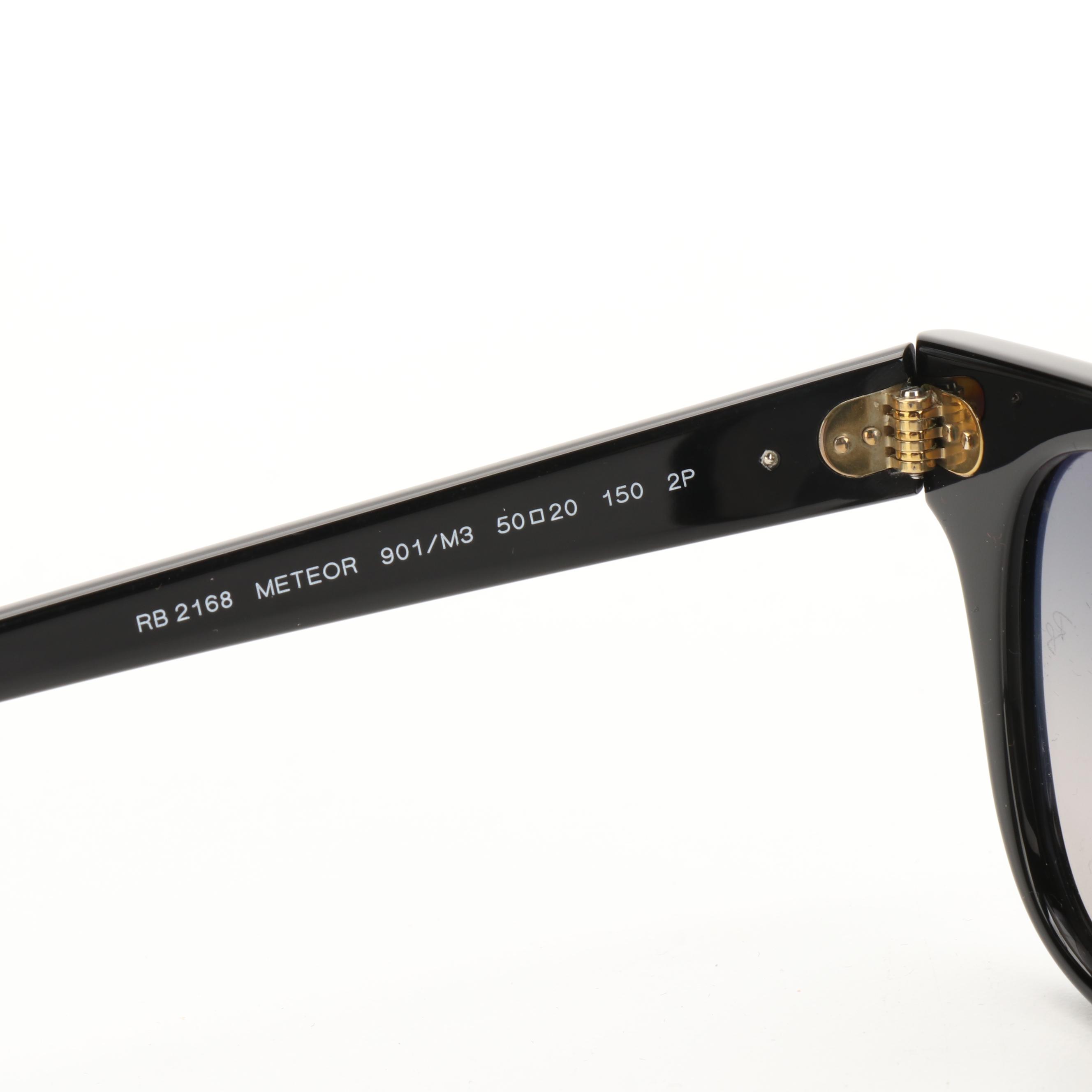 Ray-Ban RB2168 Meteor Black Polarized Sunglasses with Case