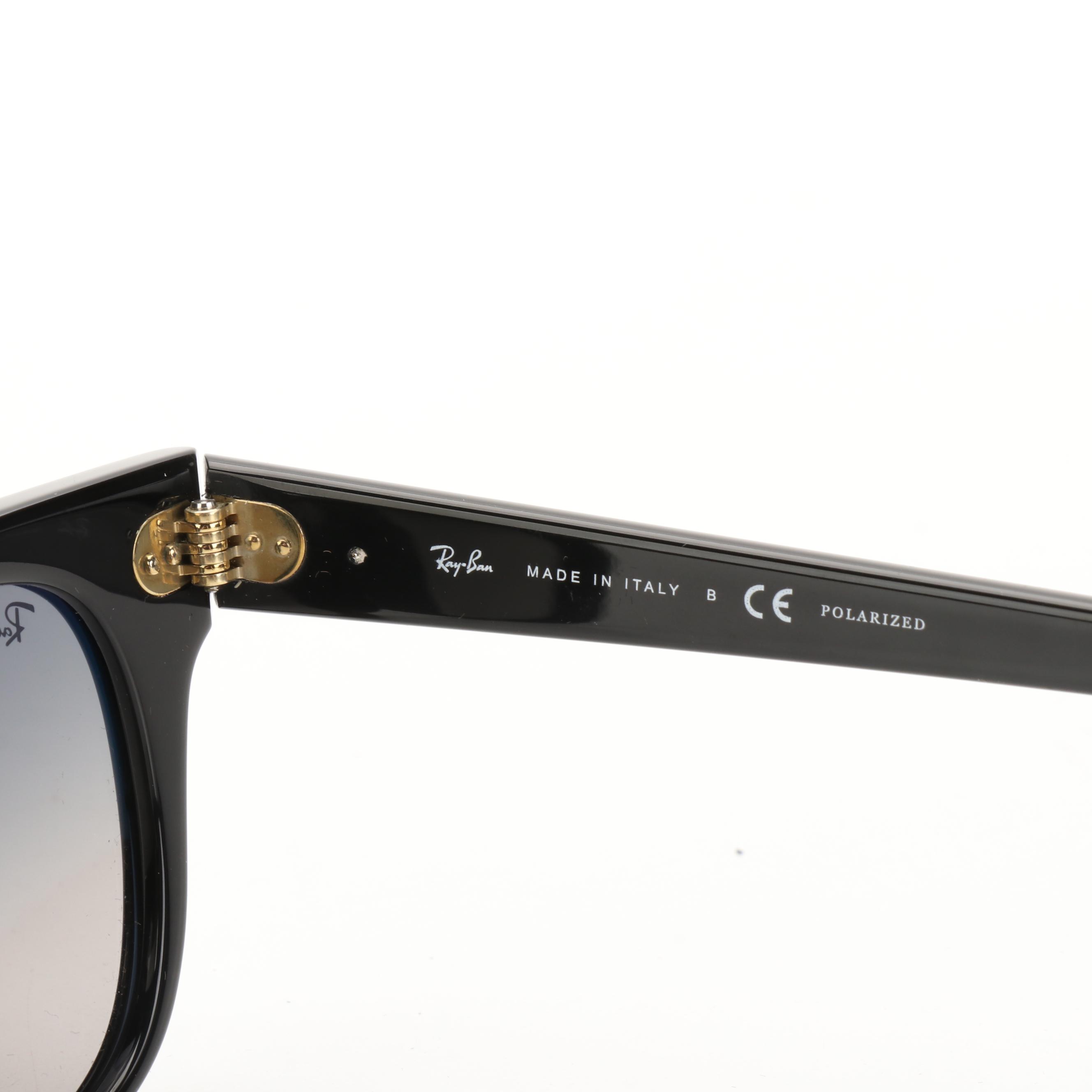 Ray-Ban RB2168 Meteor Black Polarized Sunglasses with Case