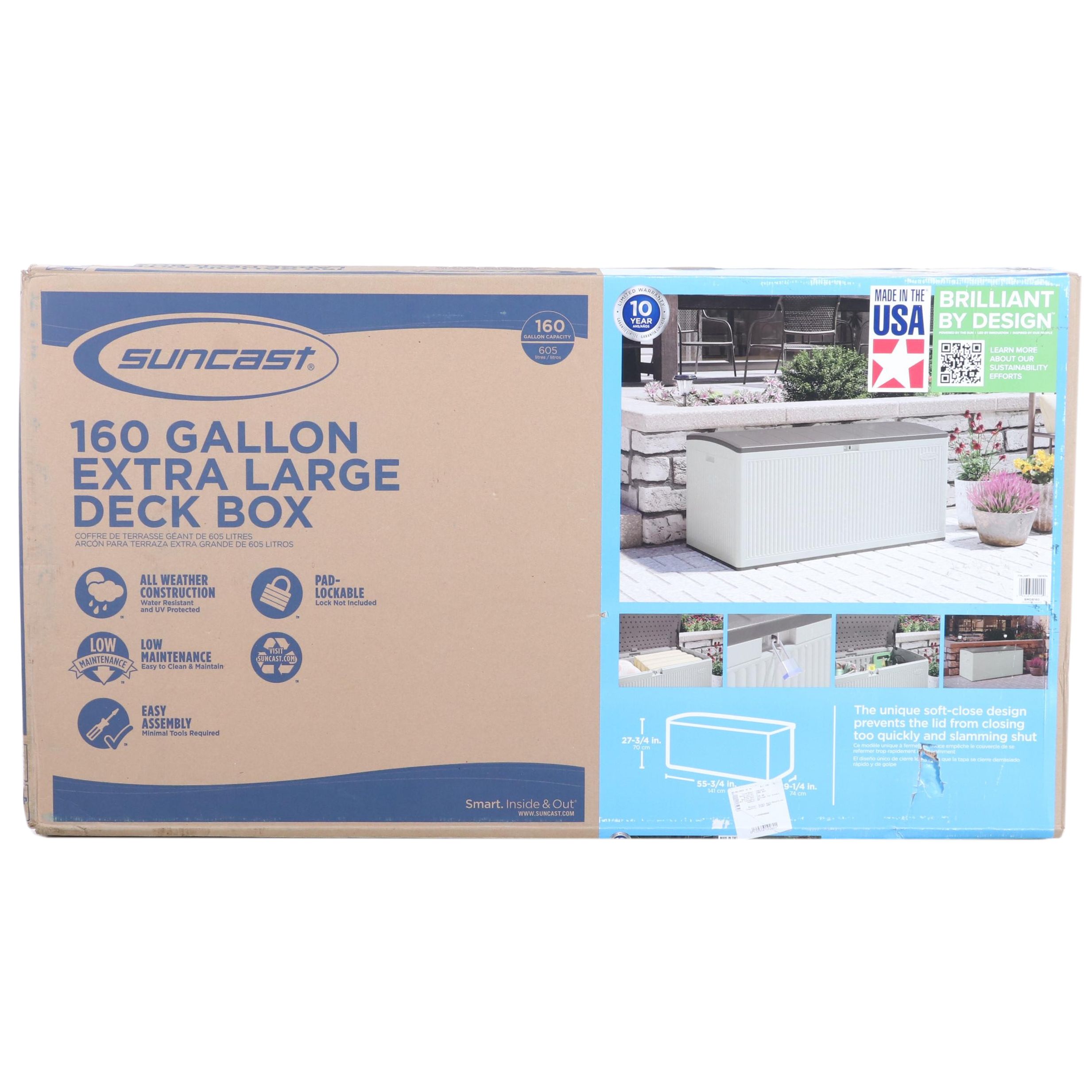 Suncast 160 Gallon Deck Storage Box