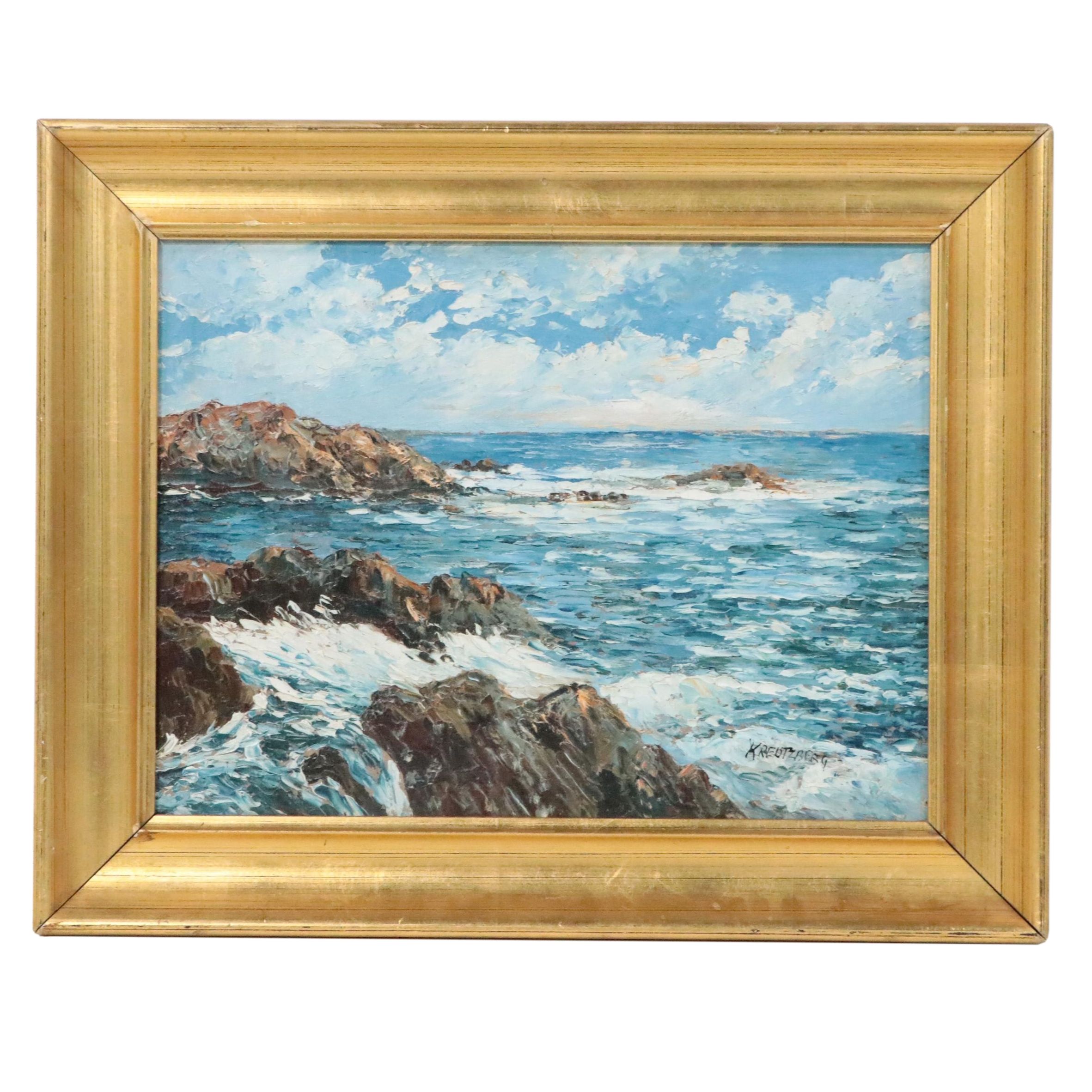 Marguerite Gribi Kreutzberg Seascape Oil Painting