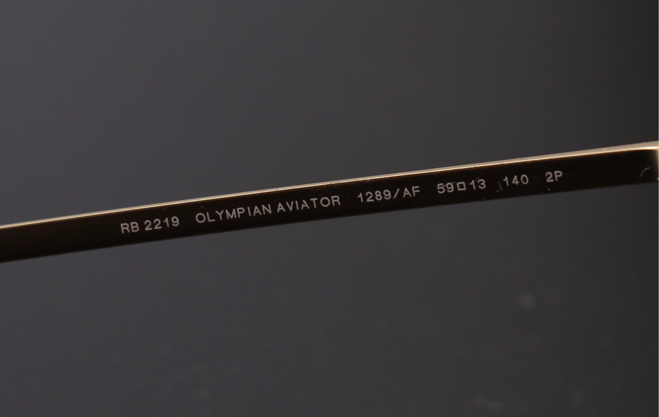 Ray-Ban RB2219 Olympian Aviator Polarized Sunglasses with Case