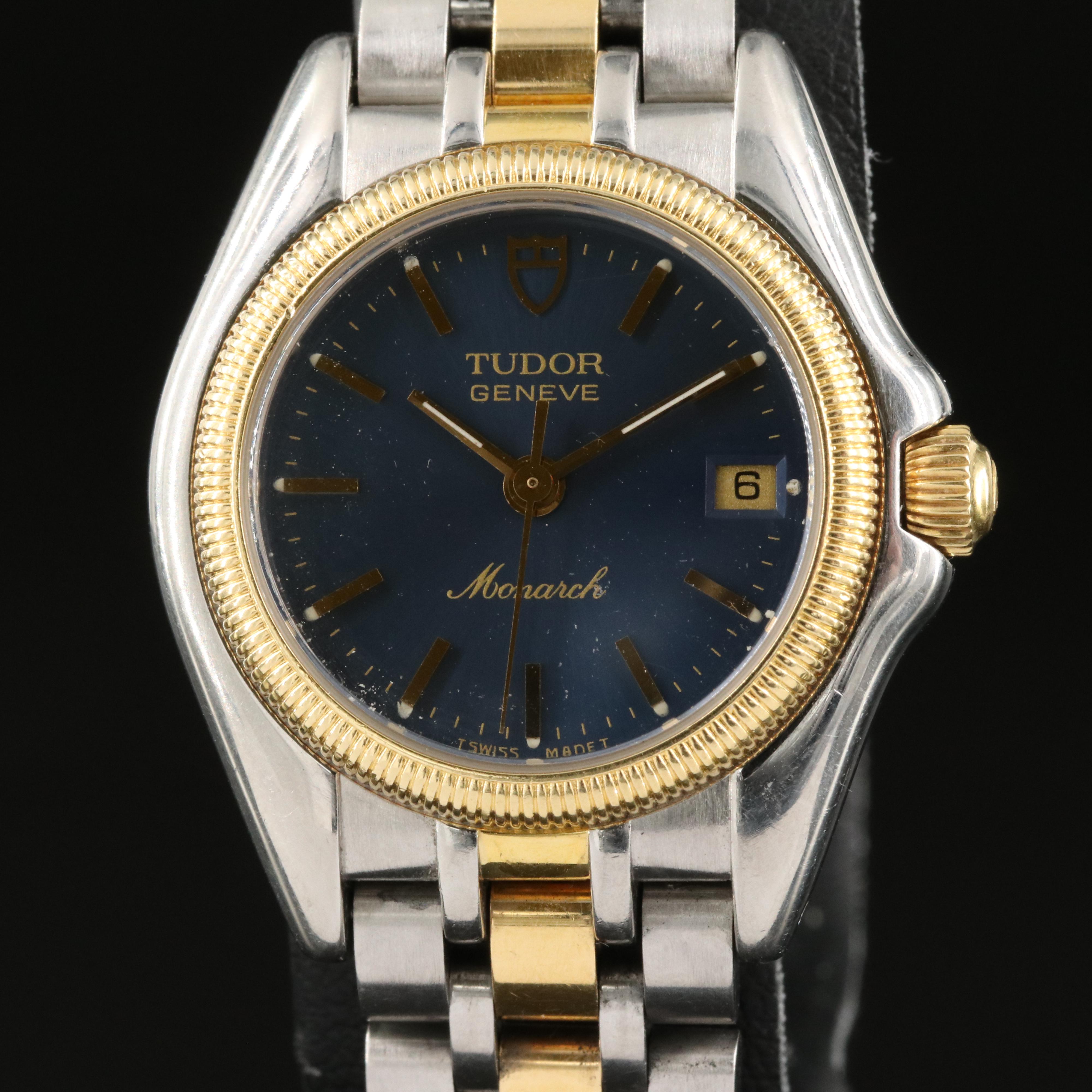 Tudor Monarch Two-Tone Date Quartz Watch