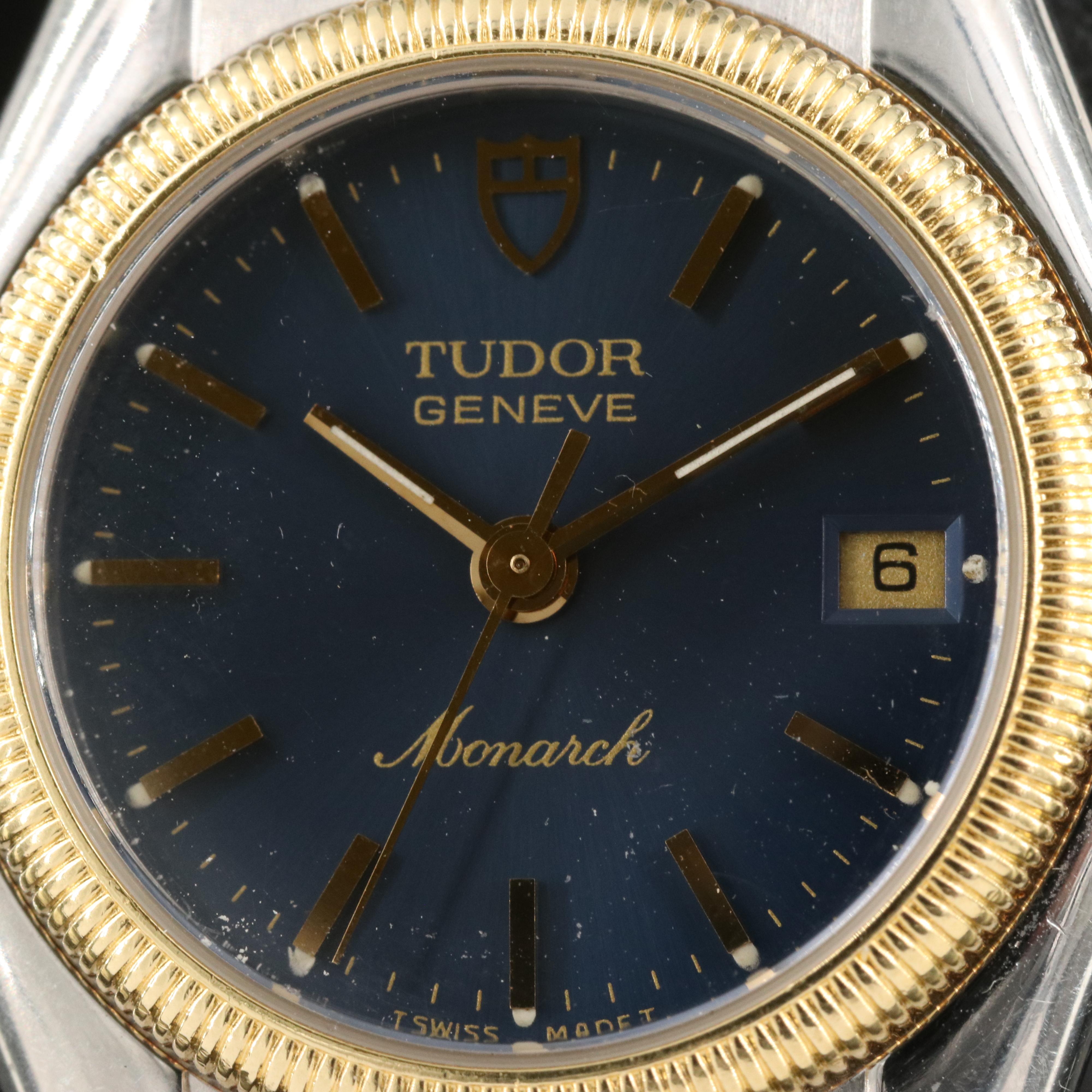 Tudor Monarch Two-Tone Date Quartz Watch
