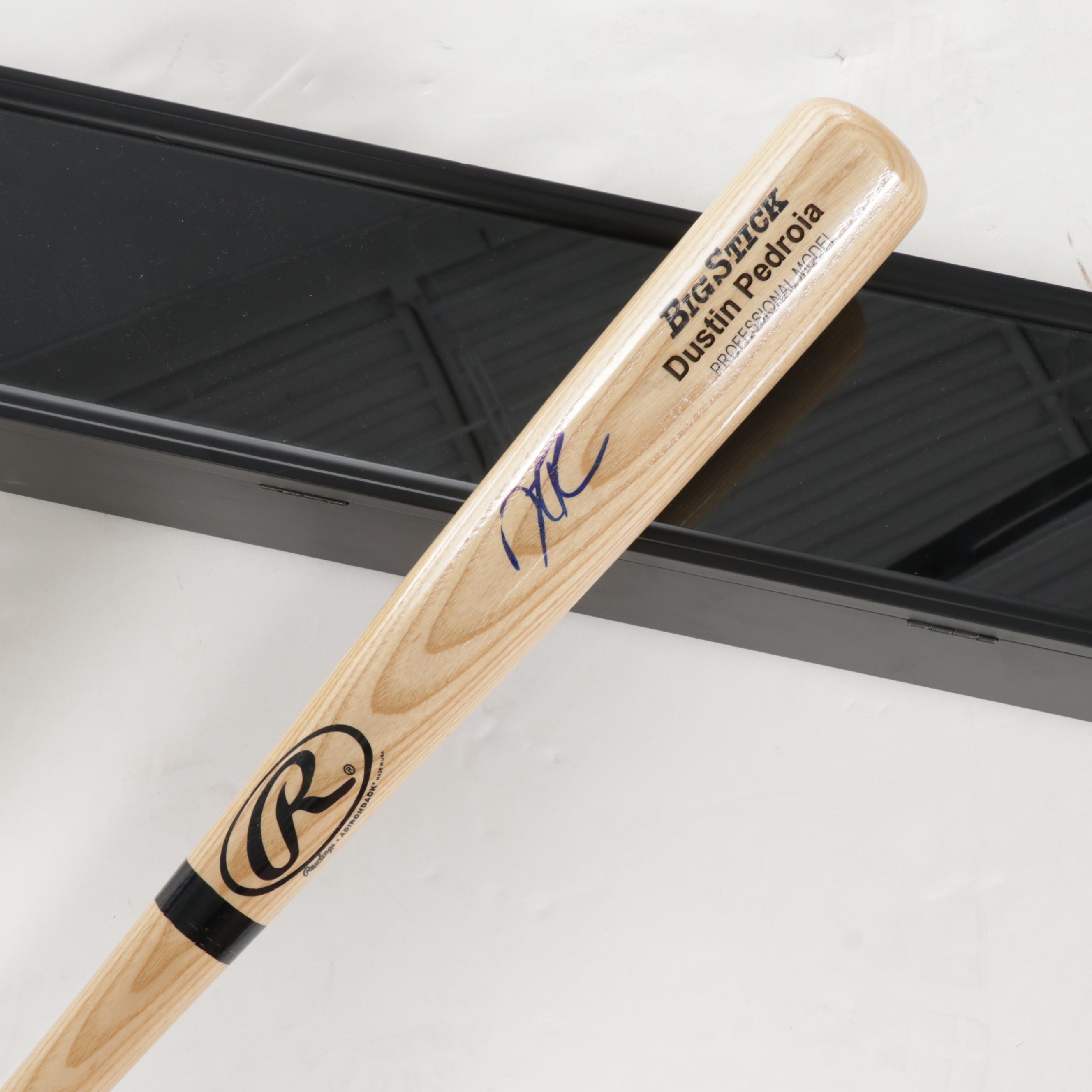 Dustin Pedroia Signed Rawlings Adirondack Ash Wood National League Baseball Bat