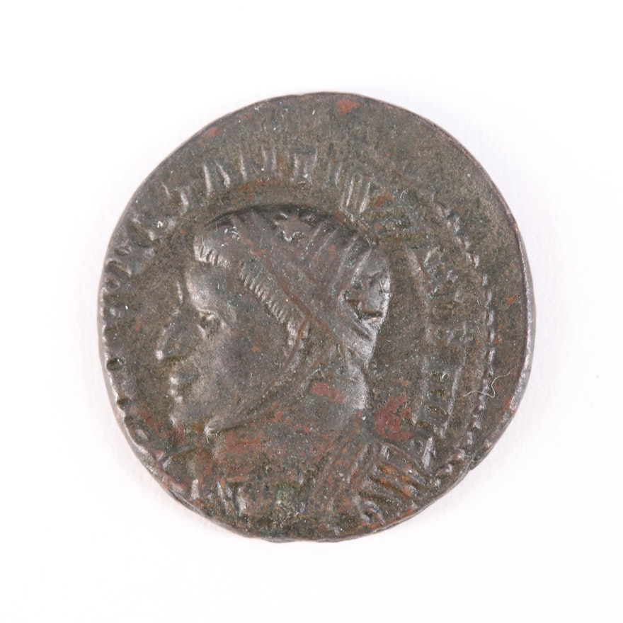 Ancient Roman Imperial AE Follis of Constantine I, 307–337 AD