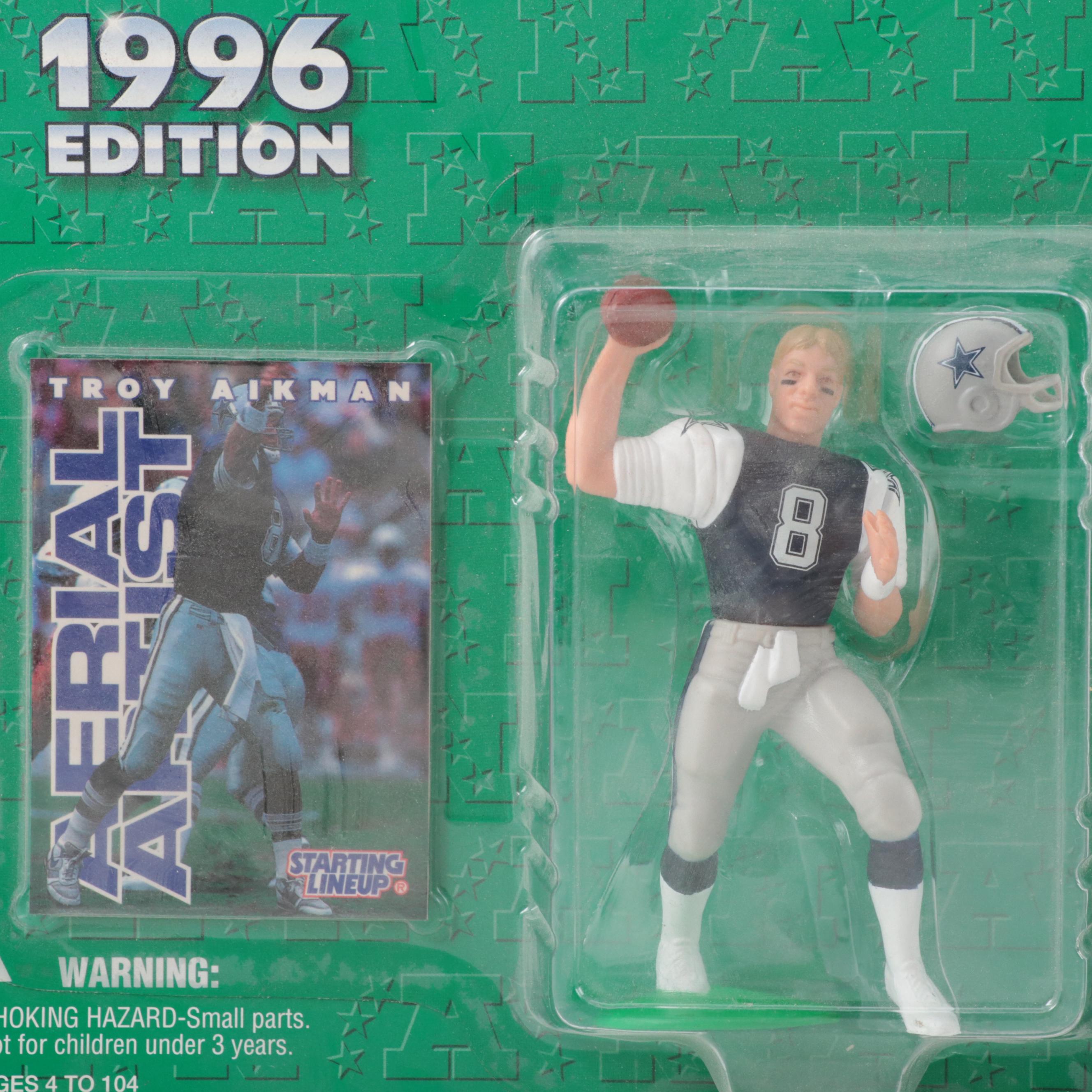 Kenner Starting Lineup Aikman, Deion Sanders, Other NFL Football Action Figures