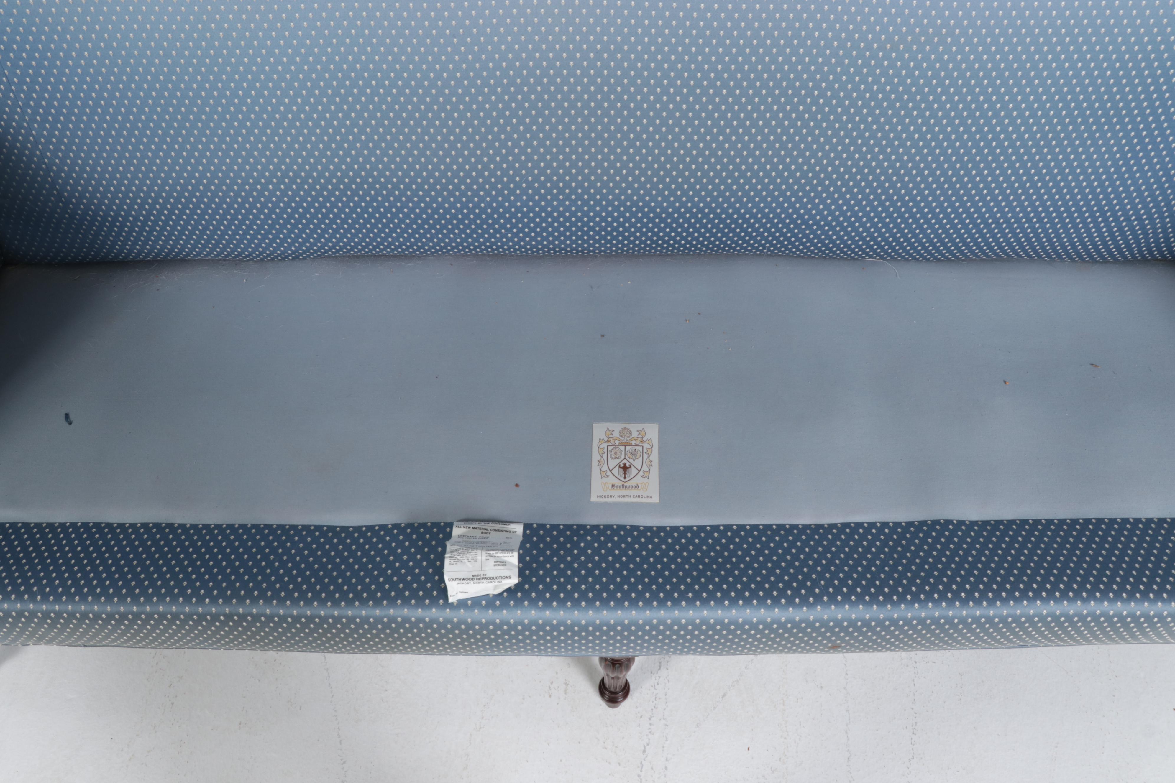 Southwood Reproductions Sheraton Style Mahogany Sofa, Late 20th Century