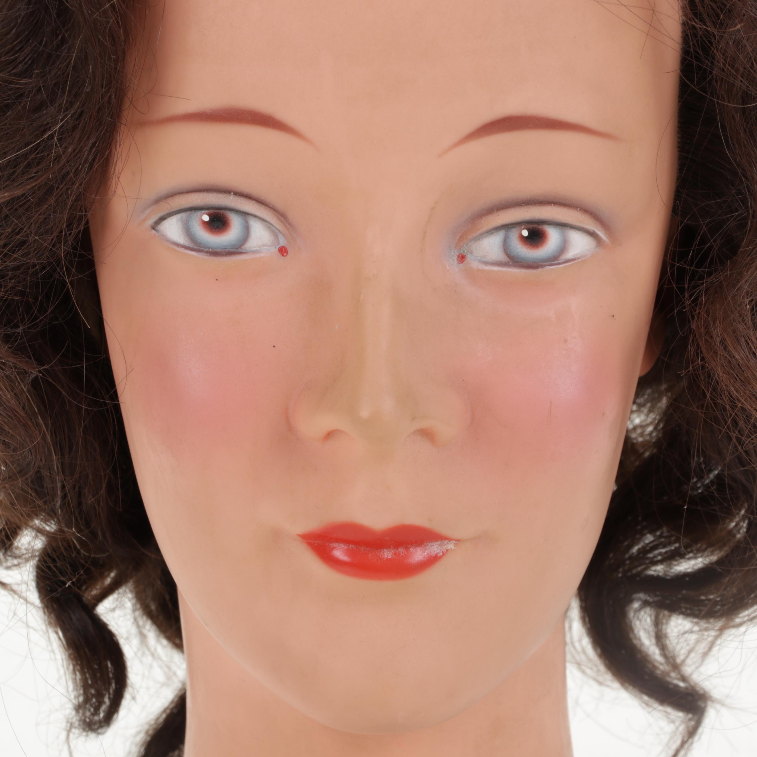AKO Female Mannequin Head Display, 1950s