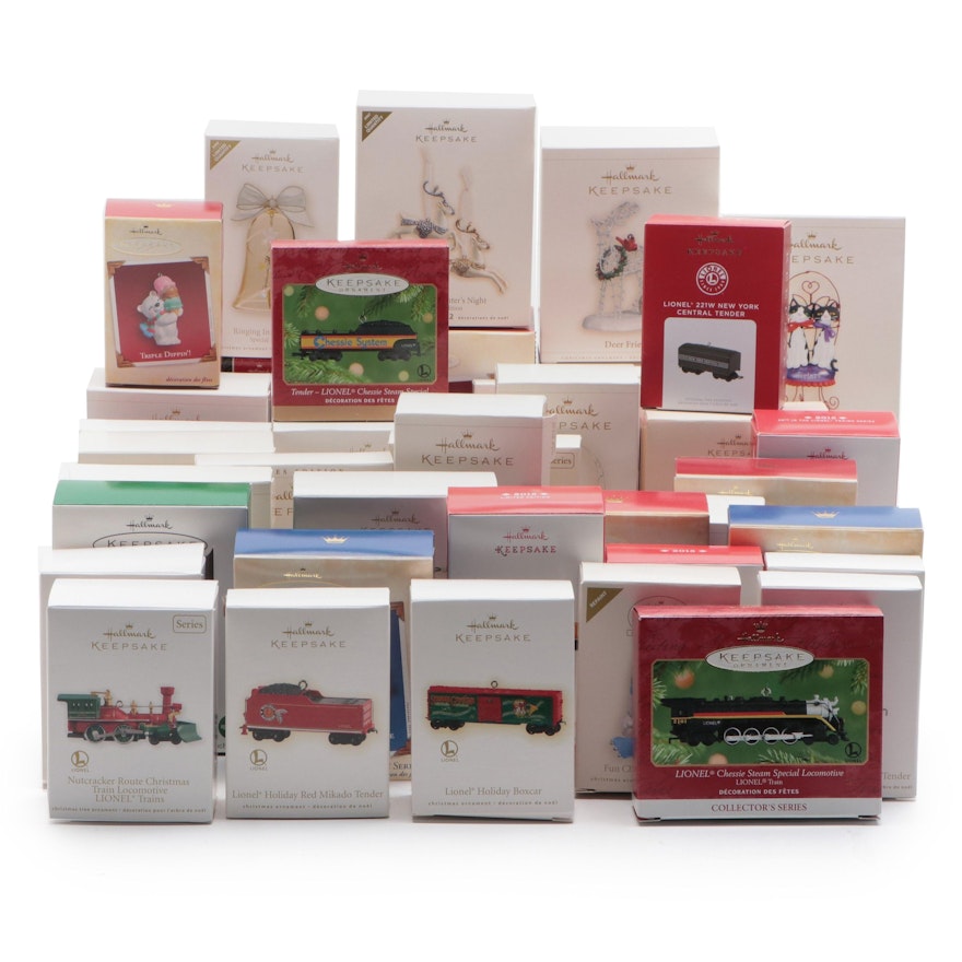 Hallmark Keepsake Christmas Ornaments Featuring Lionel Trains