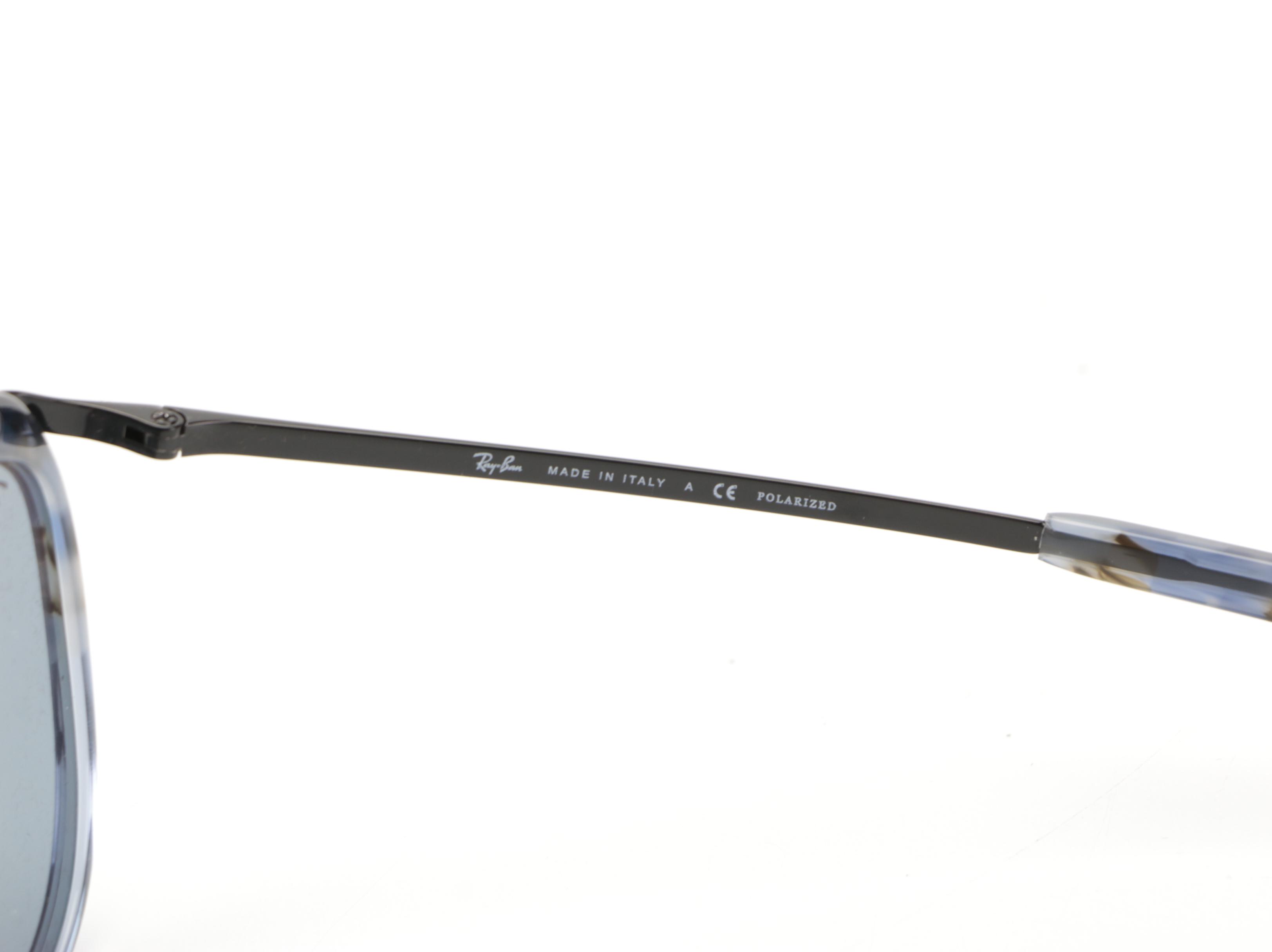 Ray-Ban RB2219 Olympian Aviator Blue Havana Polarized Sunglasses with Case & Box