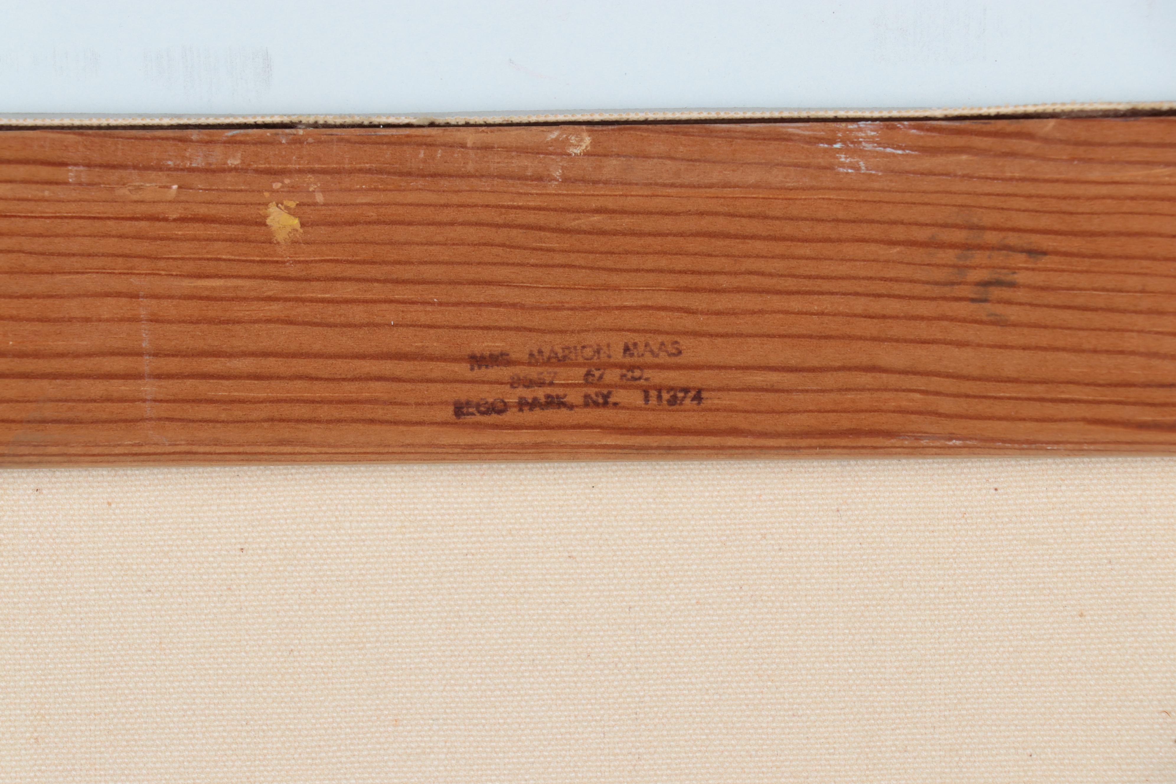 Marion Maas Figural Oil Painting, Circa 1985