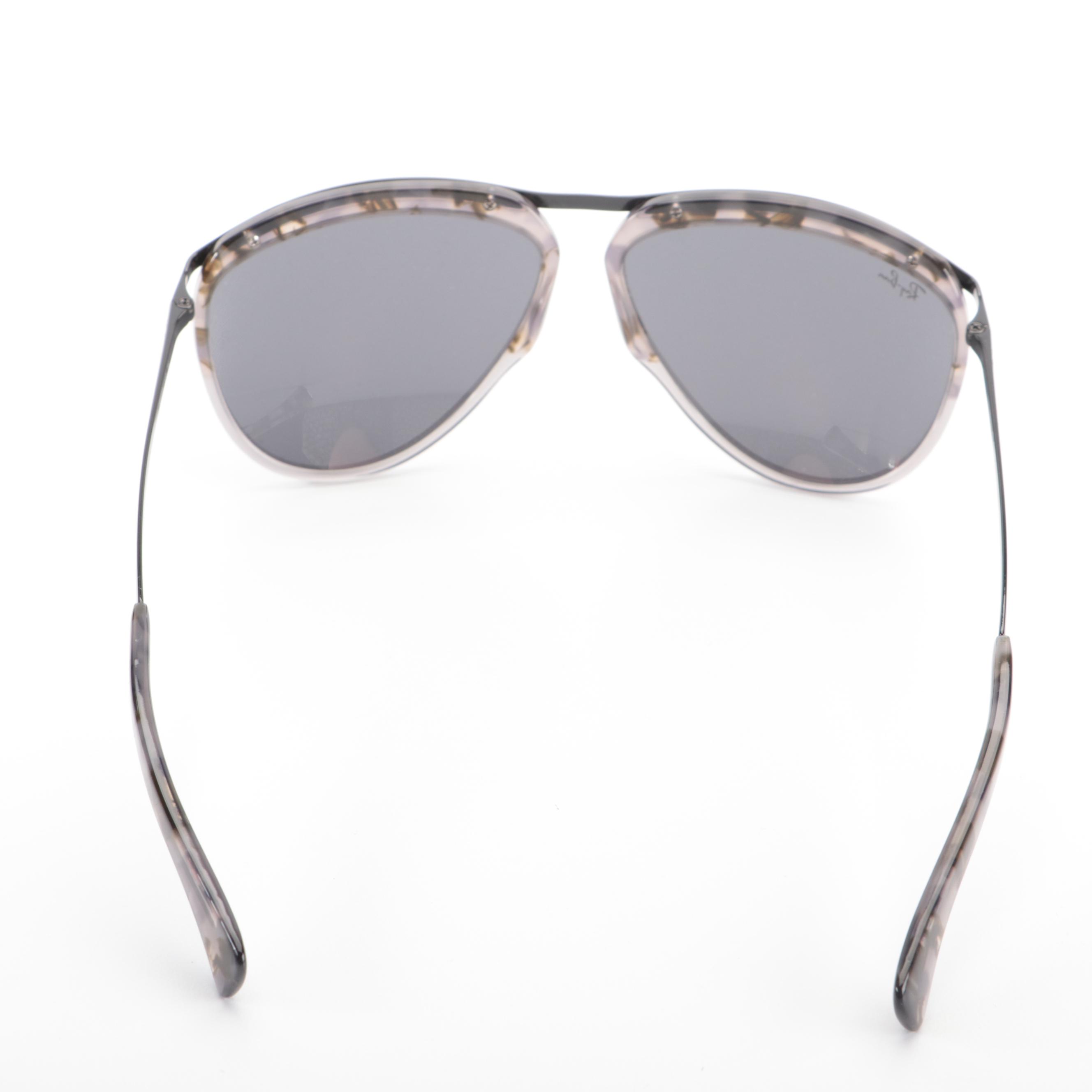 Ray-Ban RB2219 Olympian Aviator Sunglasses in Tortoise Grey with Case and Box