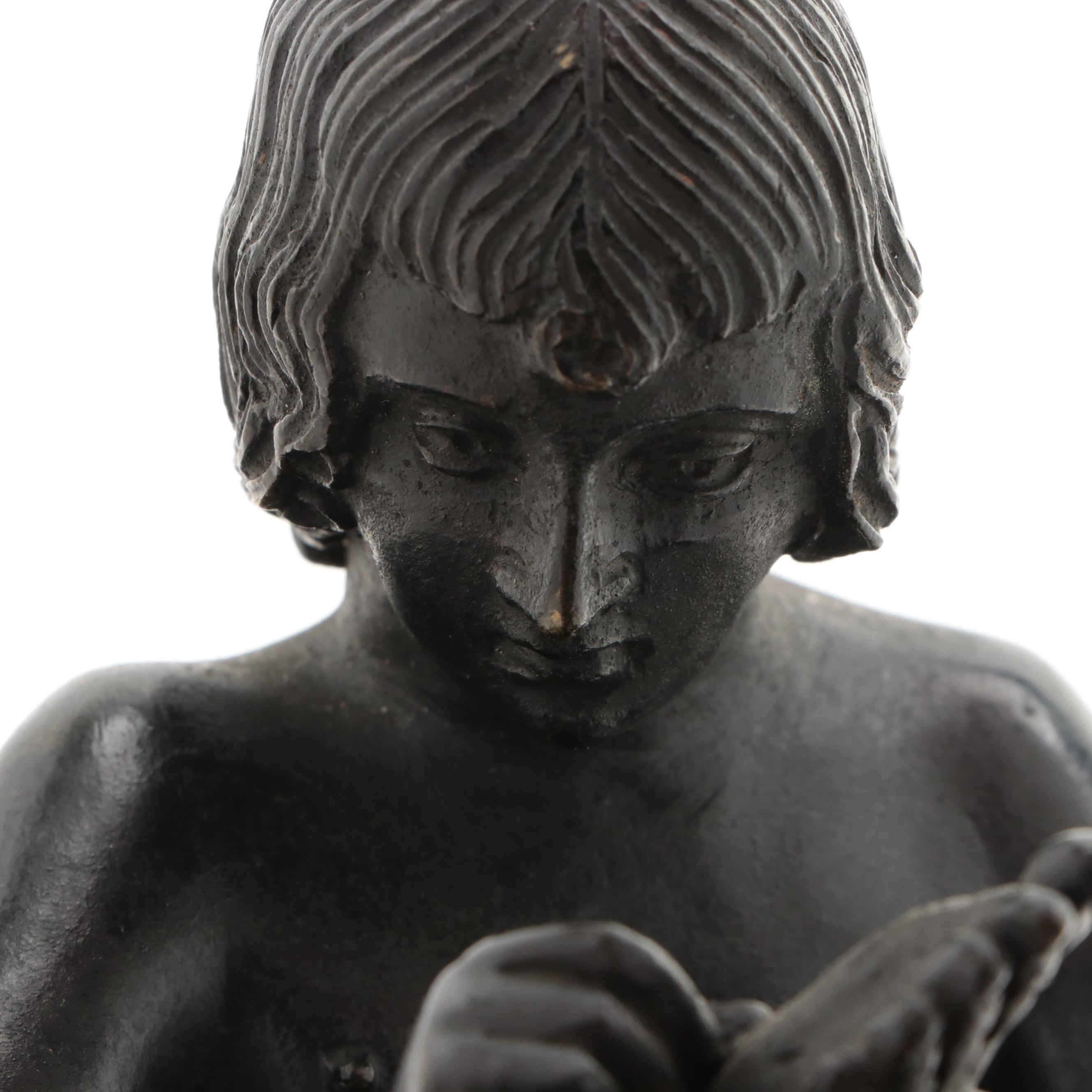 Cast Bronze Sculpture "Spinario" after Antico