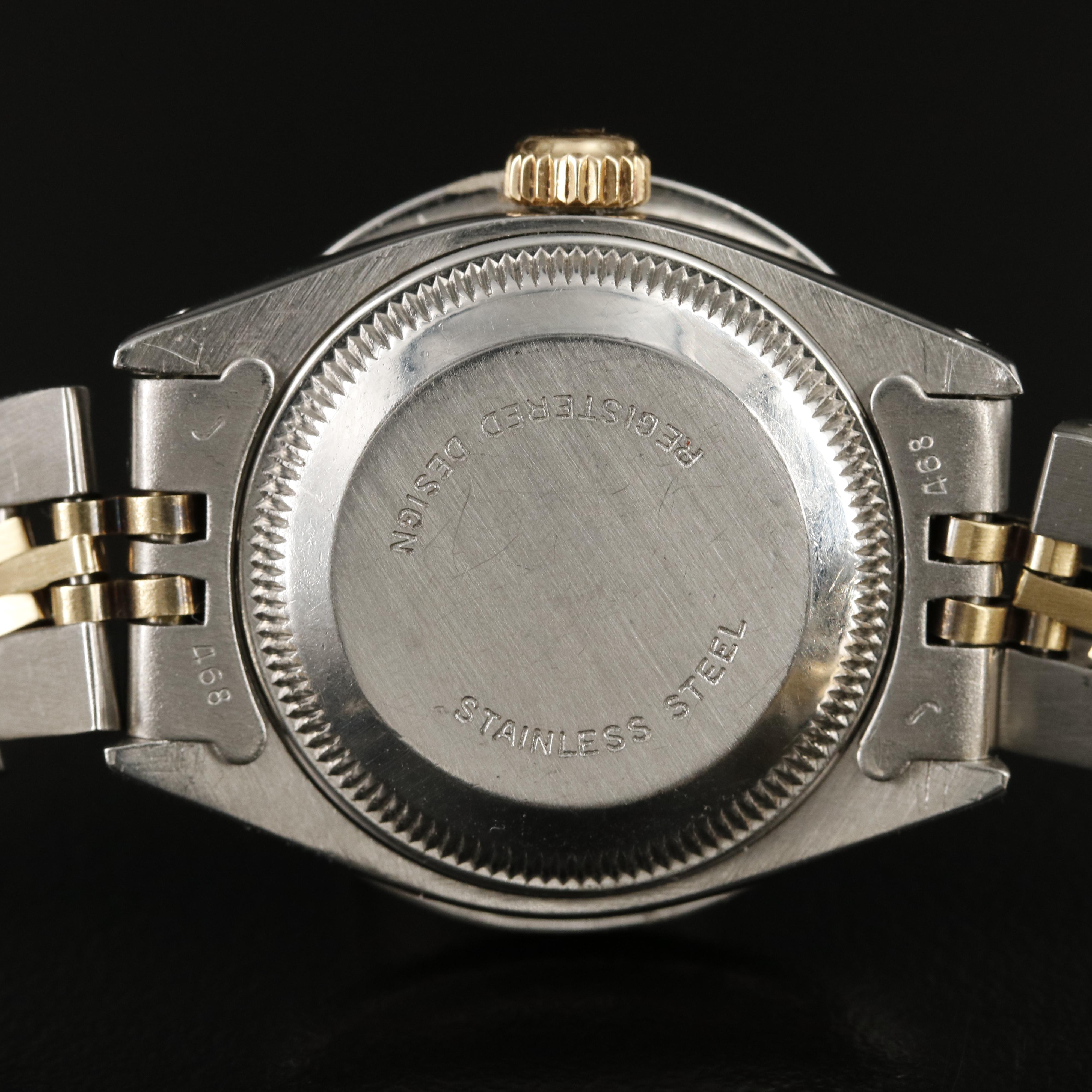 1981 Rolex Oyster Perpetual Datejust 14K 1.25 CTW Diamond Bezel Watch