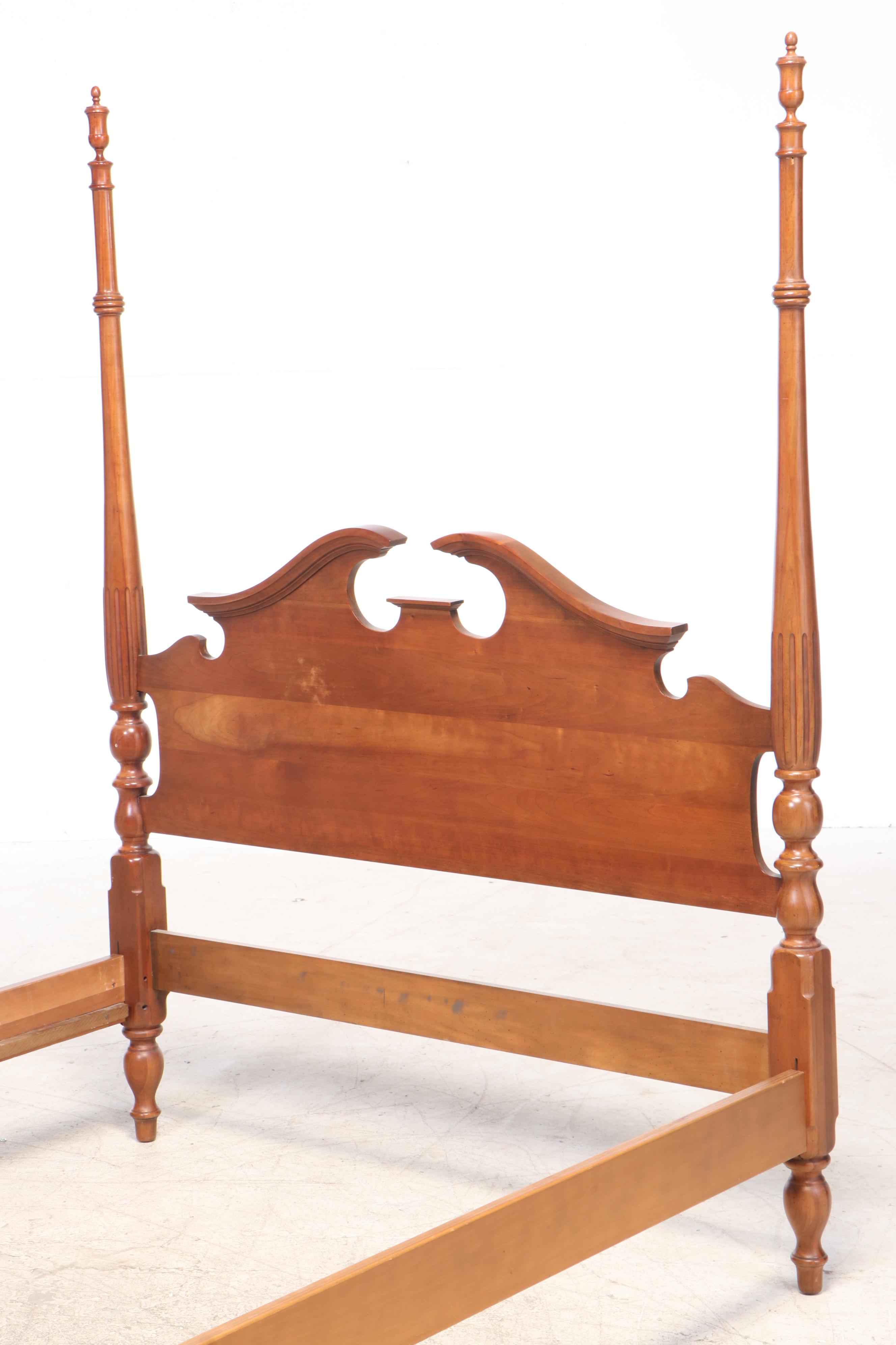 Thomasville "Bay Colony" Federal Style Cherrywood Full Size Bed Frame